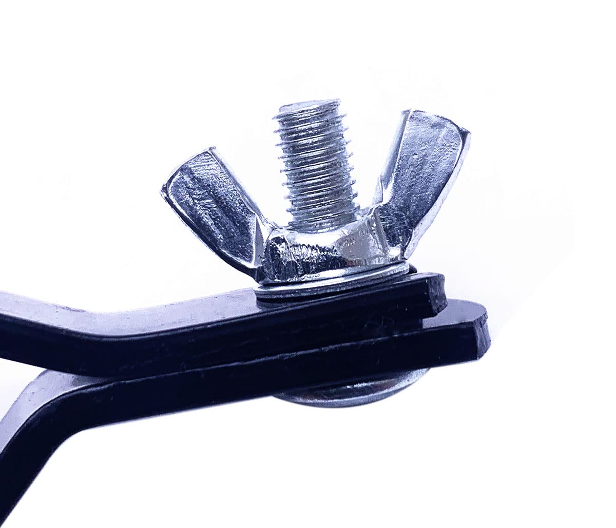 Cowbell Holder Clamp Drum Set Mounting Clamp Bracket for Jam Blocks Tambourine Cymbal Black Powder Coated Steel - Image 3