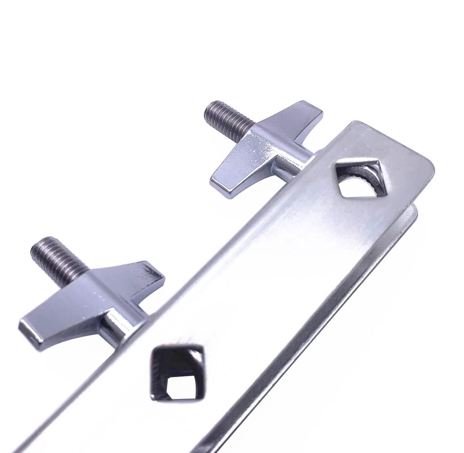 Cowbell Holder Latin Percussion Mount-All Percussion Bracket Instrument Accessory (4 Position Mounted Chrome) 4 Position Mounted Chrome - Image 5