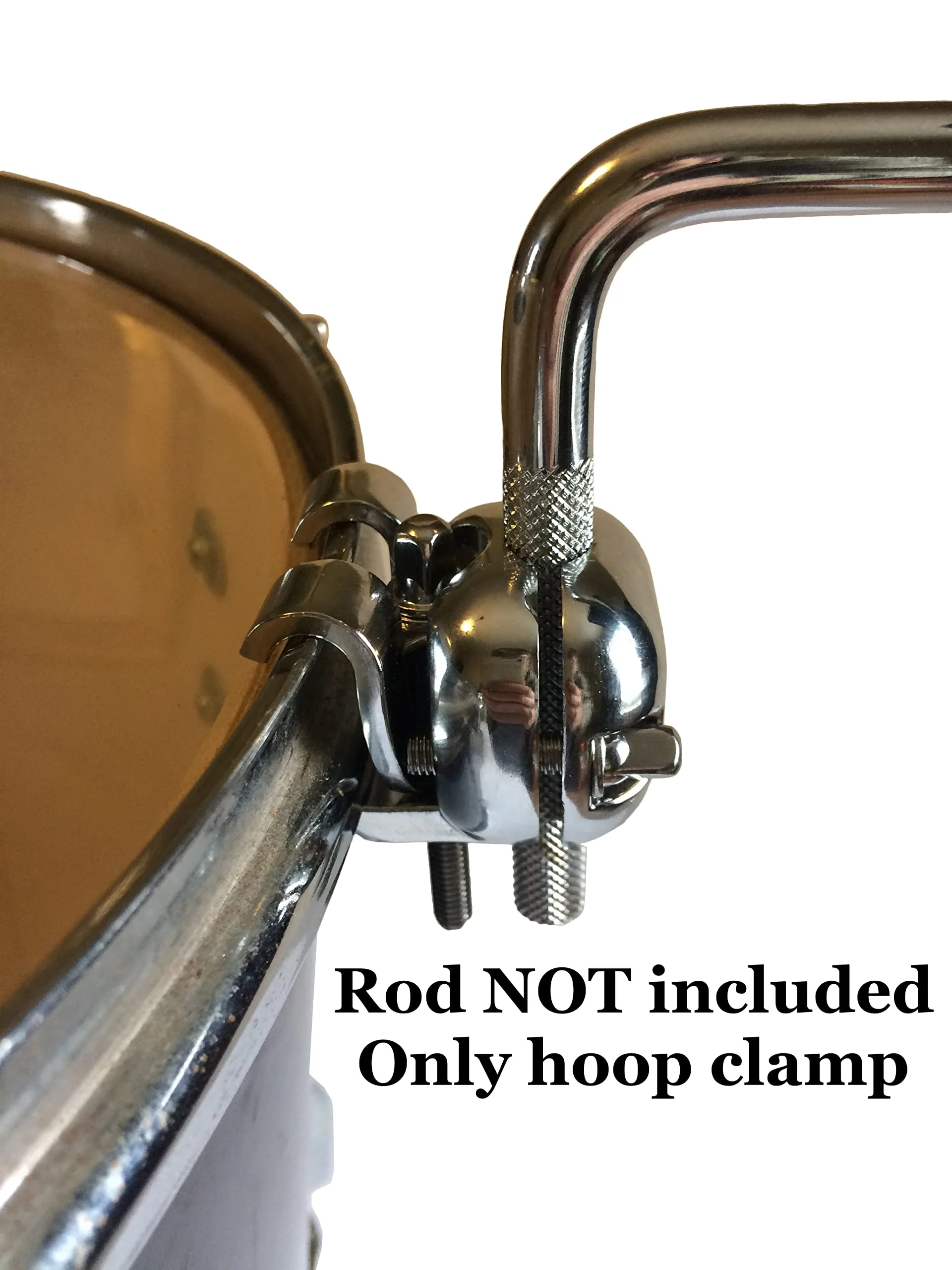 Cowbell Mount Bracket - Tom Hoop Clamp for Cowbell, Jam Block, Tambourine, Splash Cymbal - Image 2
