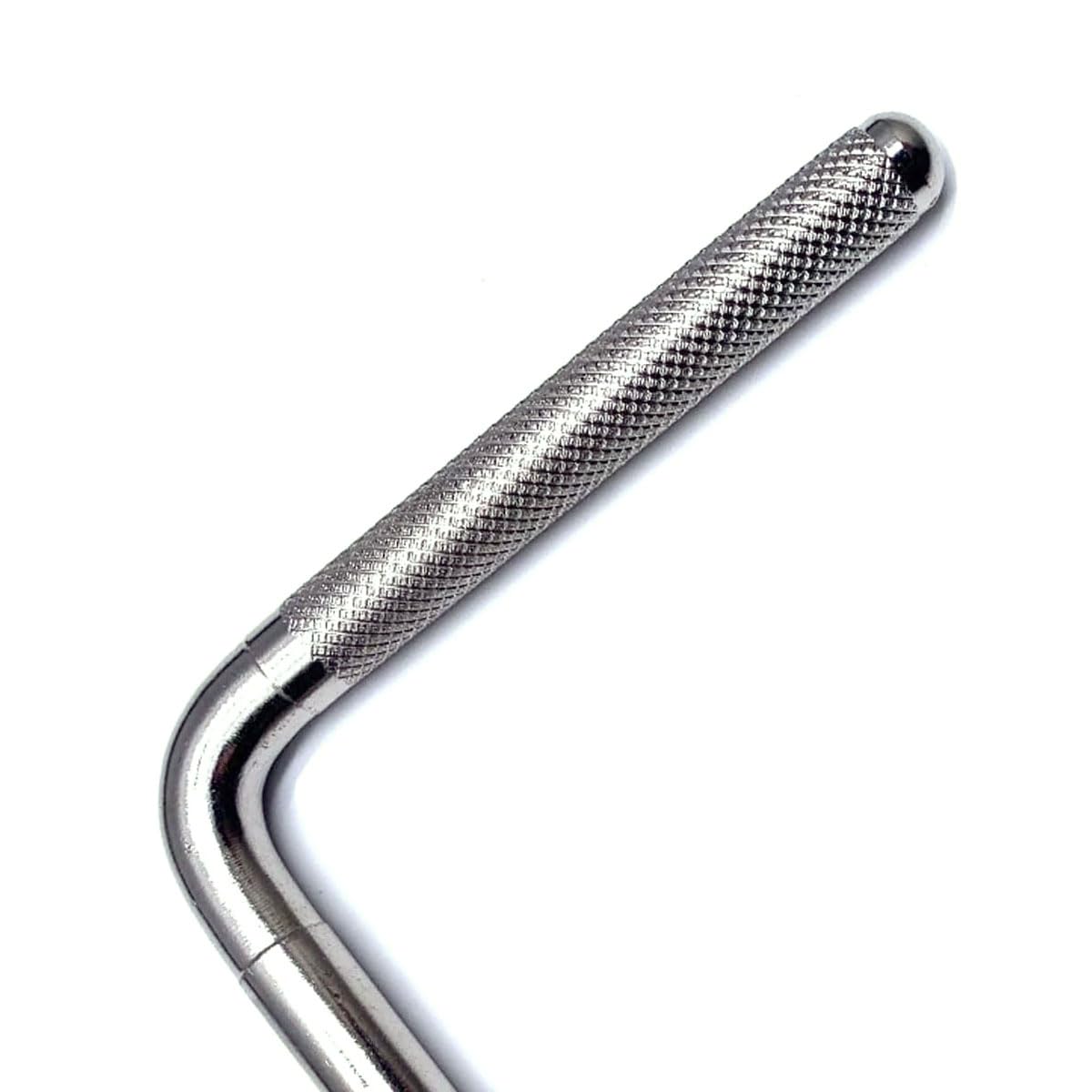 Cowbell Mounting Clamp with 9.5 mm Steel Arm Short Cowbell L Rod Holder Cowbell Percussion Mount Rod Mounting Bracket for Jam Blocks Tambourine Drum Set Parts Hardware, Silver - Image 4