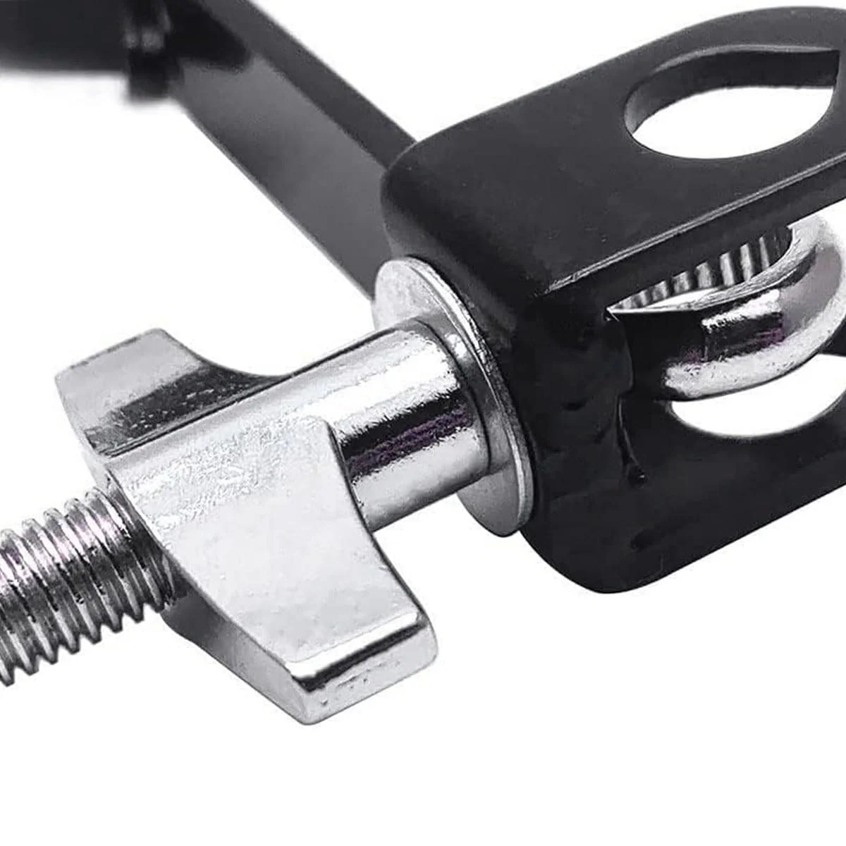 Cowbell Mounting Clamp with 9.5mm Steel Arm Metal Cowbell Extension Rod Holder Drum Cowbell Mounting Percussion Bracket for Jam Blocks Tambourine Black - Image 3
