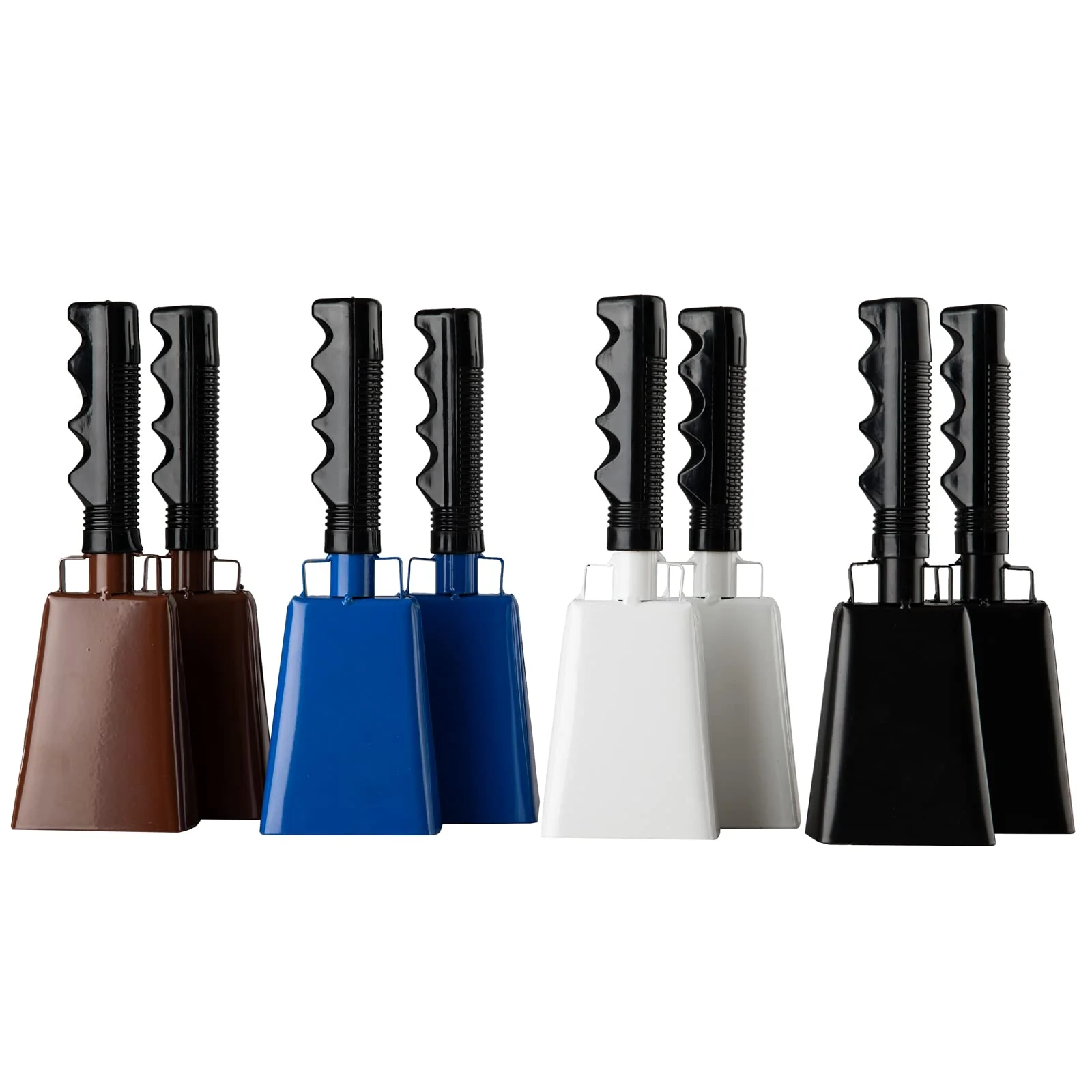 Cowbells 2pcs,Steel Cow Bell 8 inch with Handle,Cheering Hand Bell for Sports Events,Football Games,Party,Farm,Hand Chimes Percussion Musical Instruments (8 inch, Blue) - Image 5