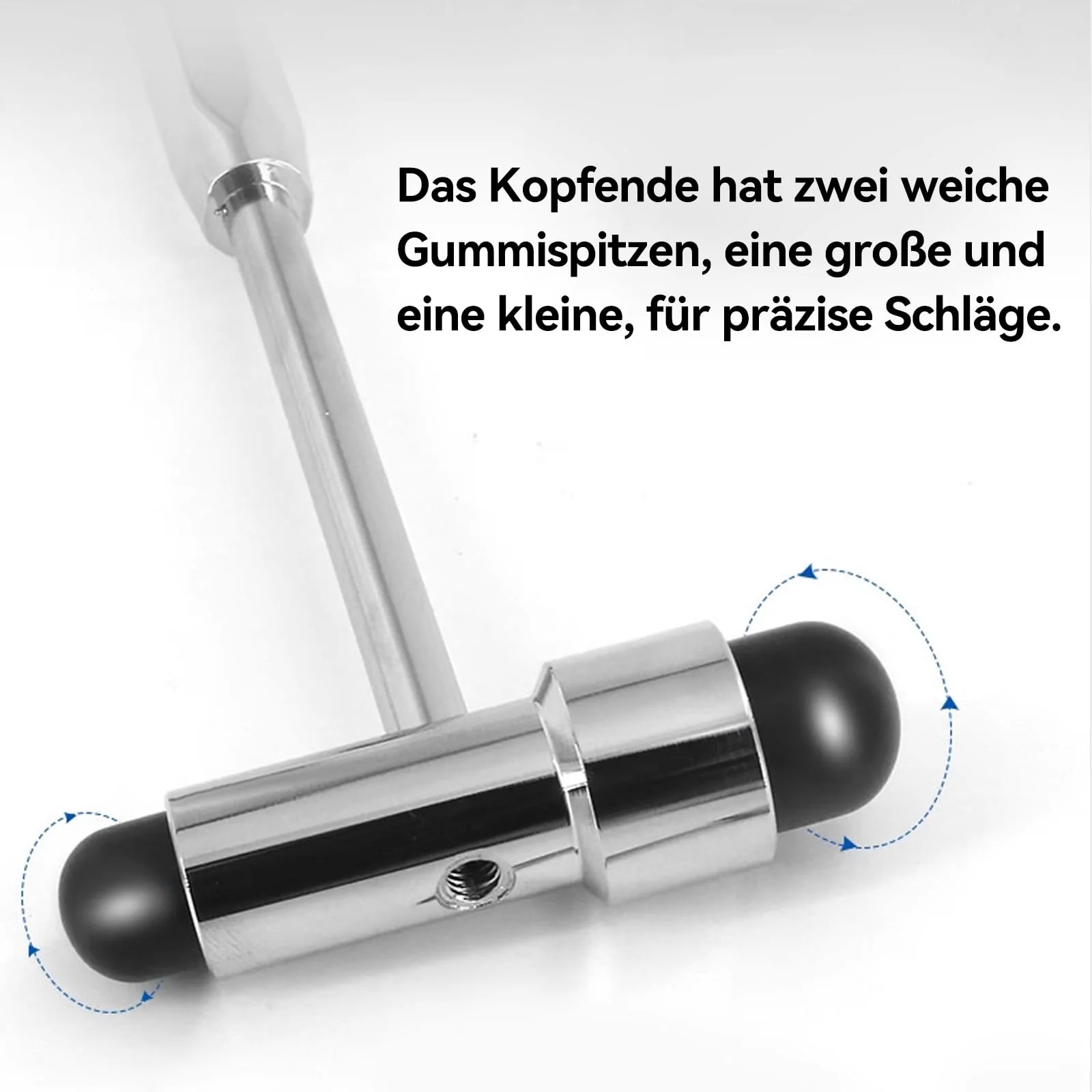 COZERI Trömner Neurological Reflex Hammer, Multifunctional Medical Reflex Diagnostic Hammer with Double Plastic Head, Percussion Hammer for Neuro Reflex Tests - Image 6