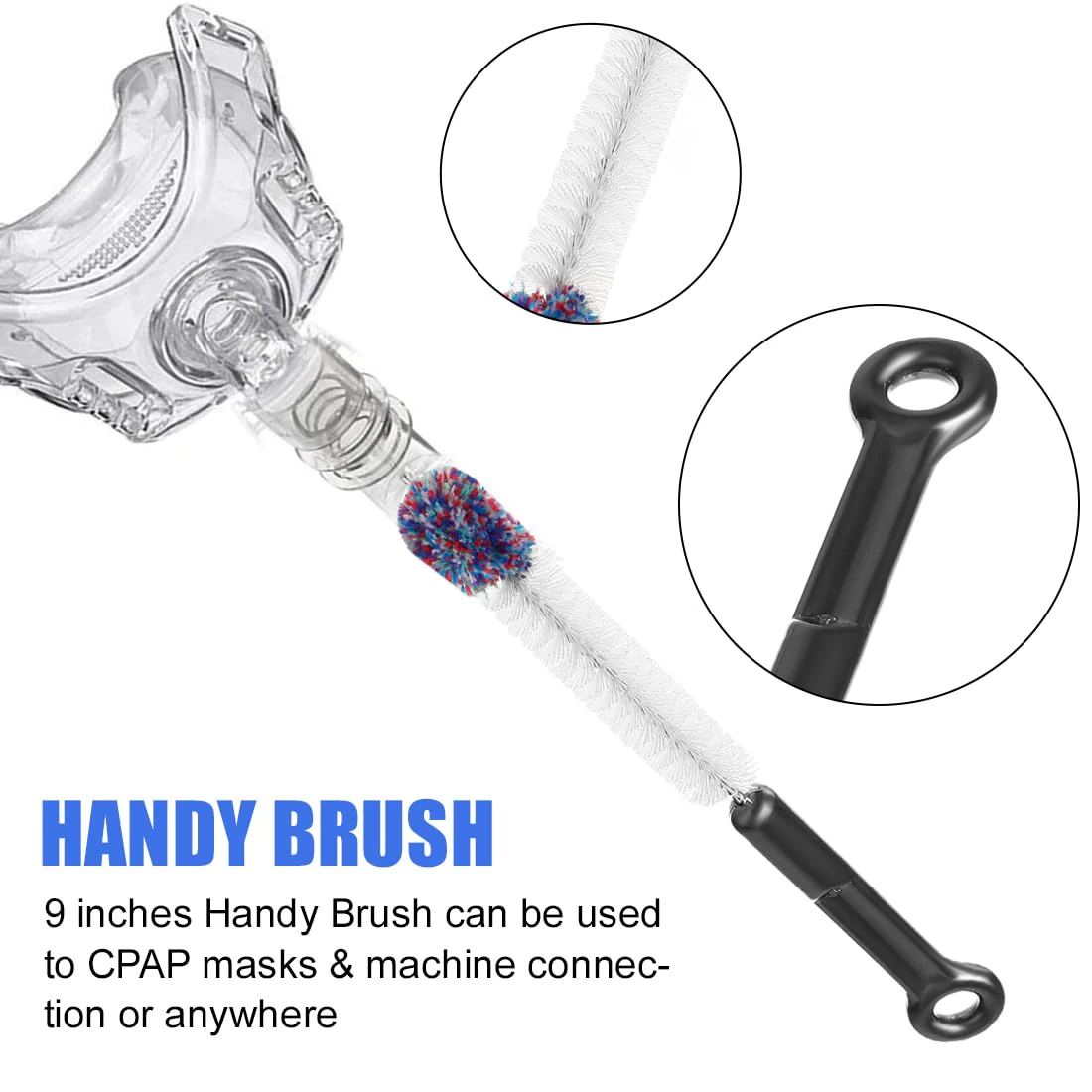 CPAP Hose Brush 2 Pieces Cleaning Brush for CPAP Hoses Cleaning Kit Mask Cleaning Brush Cleaner Hose Brush 18 mm and 22 mm - Image 5