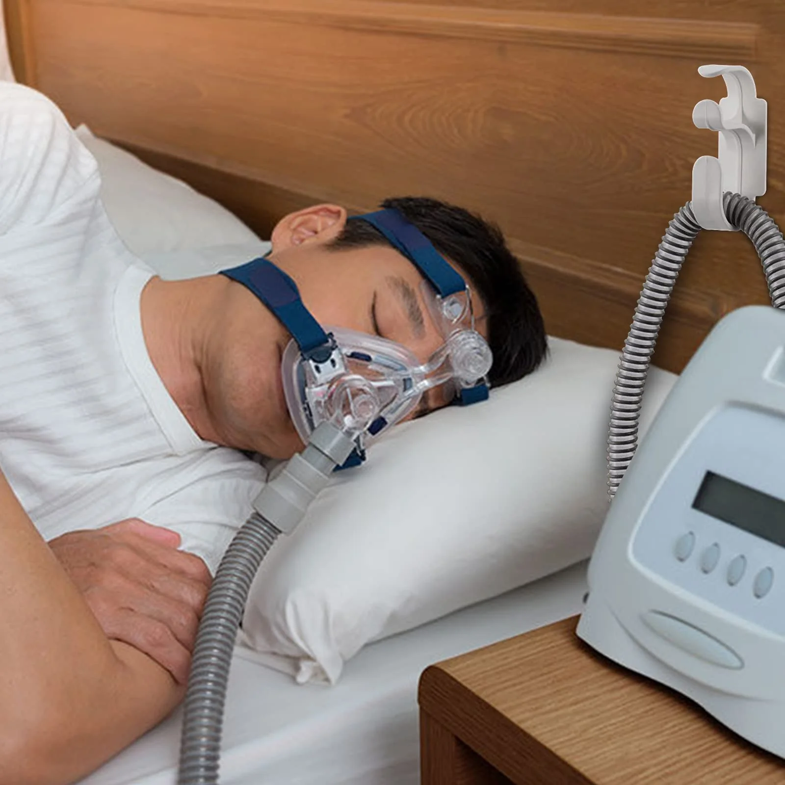 CPAP Hose Holder Pack of 2, CPAP Stand System for Respirator Device, Provide Stable and Tangle-Free CPAP Mask Pipeline System to Help You Sleep Better for Sleep Apnea Accessories - Image 4