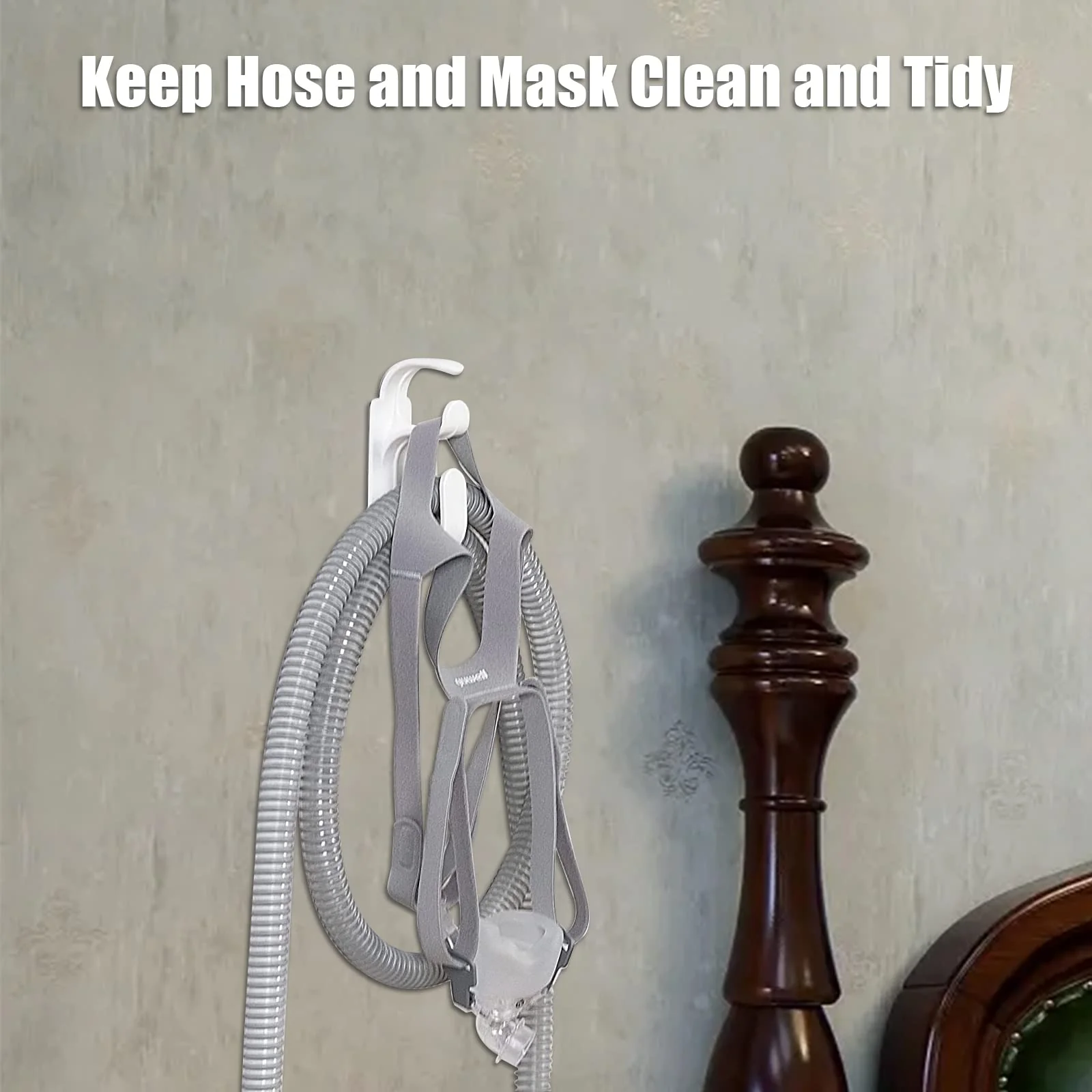 CPAP Hose Holder Pack of 2, CPAP Stand System for Respirator Device, Provide Stable and Tangle-Free CPAP Mask Pipeline System to Help You Sleep Better for Sleep Apnea Accessories - Image 5