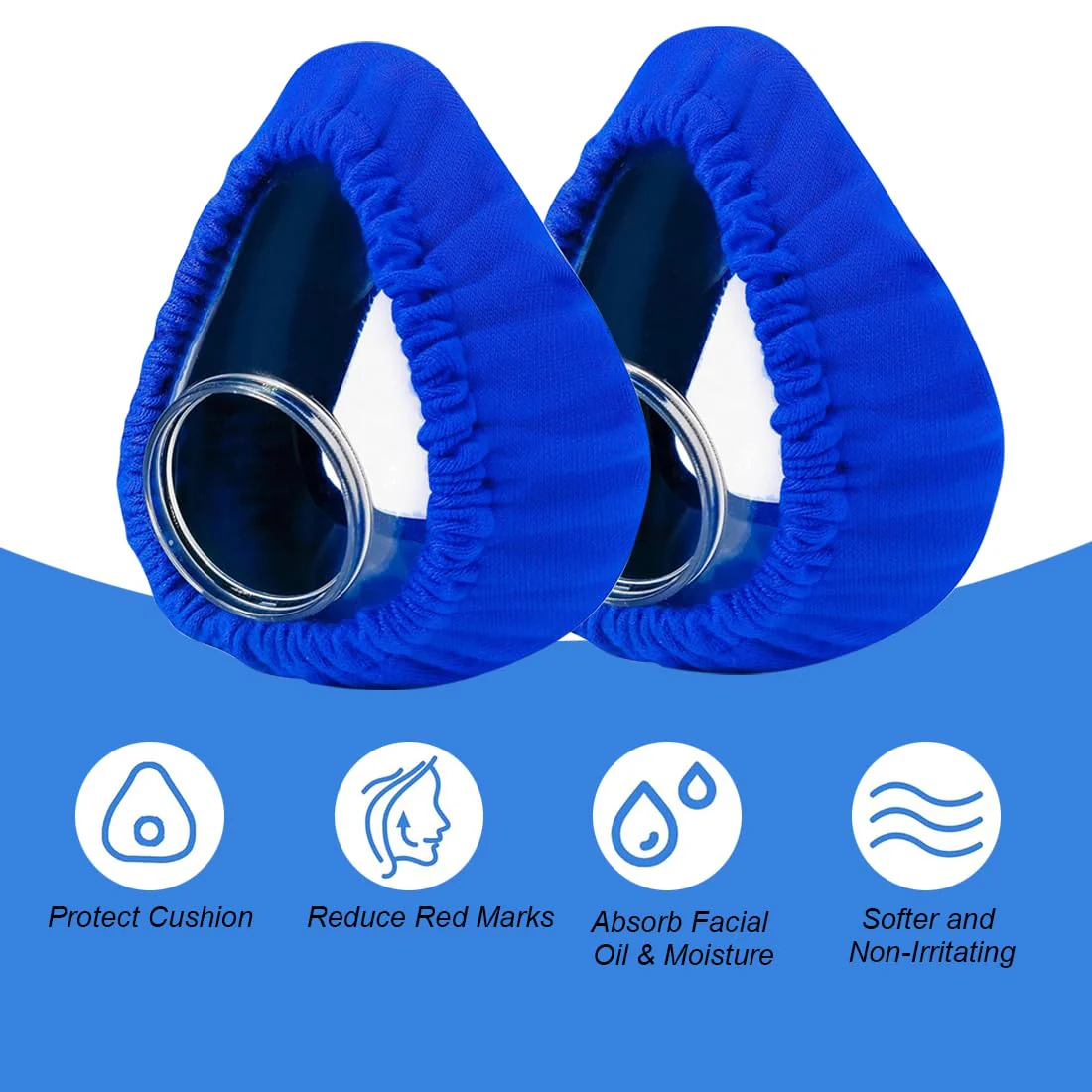 CPAP Mask Inserts Nose Protection Mask Insert CPAP Mask Liner Pack of 4 Reusable Mask Cover for CPAP Respiratory Therapy Users - Image 6