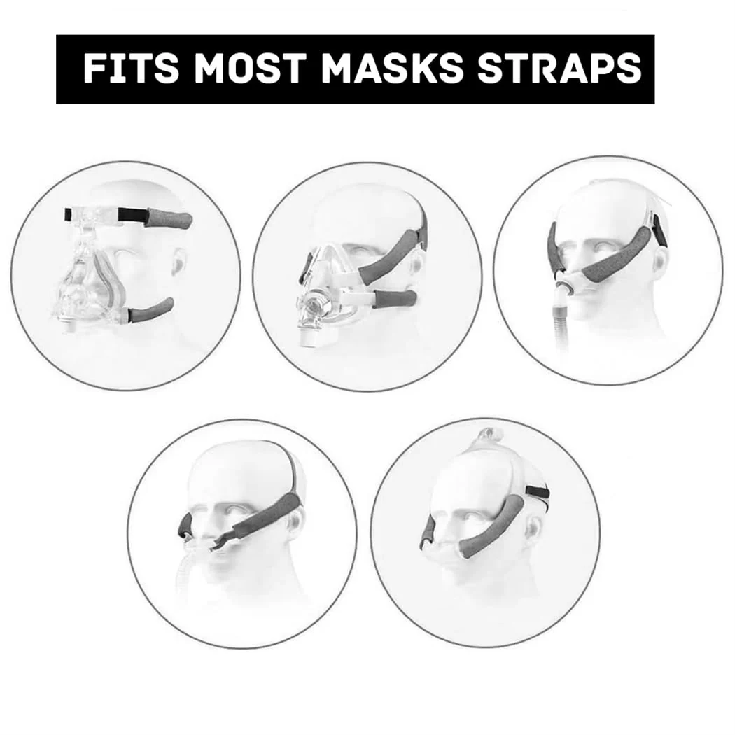 CPAP Strap Covers, Pack of 6, CPAP Face Pads, CPAP Face Pads, CPAP Strap, Comfort Pads, CPAP Facial Pad, CPAP Accessories for Reducing Cheek, Red Spots and Indentations - Image 4