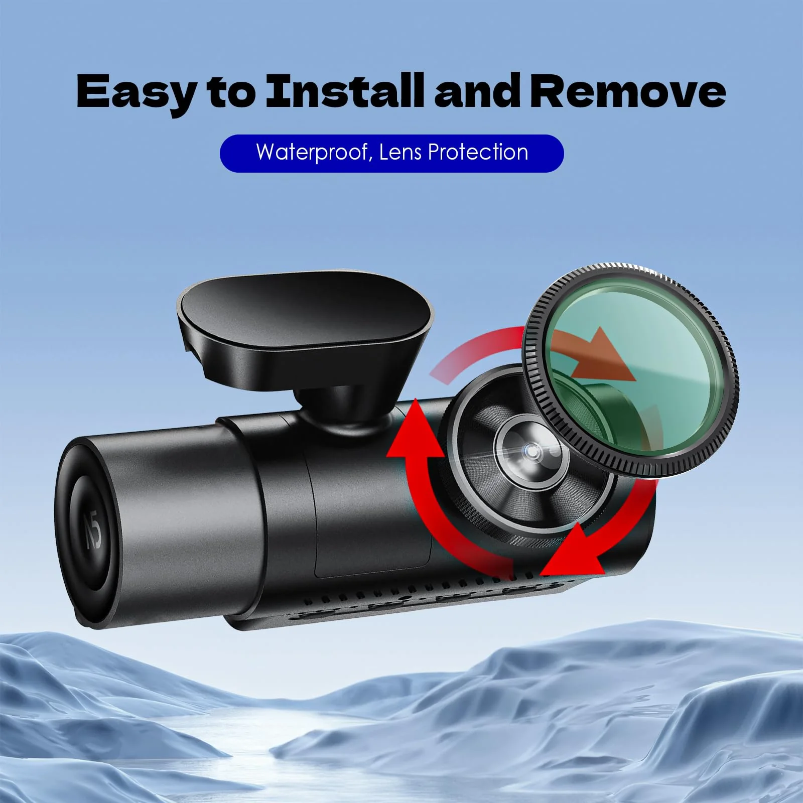 CPL Filter Circular Polarizing Filter，Lens Protection for Vantrue E1, E2, E3, E1 Lite, S1 Pro, N4 Pro,N5 Dash Cam - Image 5