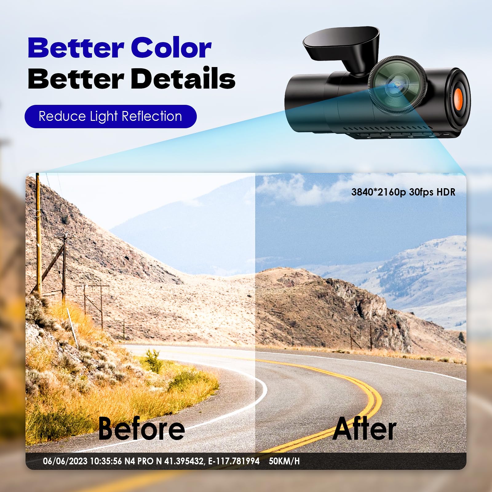 CPL Filter Circular Polarizing Filter，Lens Protection for Vantrue E1, E2, E3, E1 Lite, S1 Pro, N4 Pro,N5 Dash Cam - Image 6