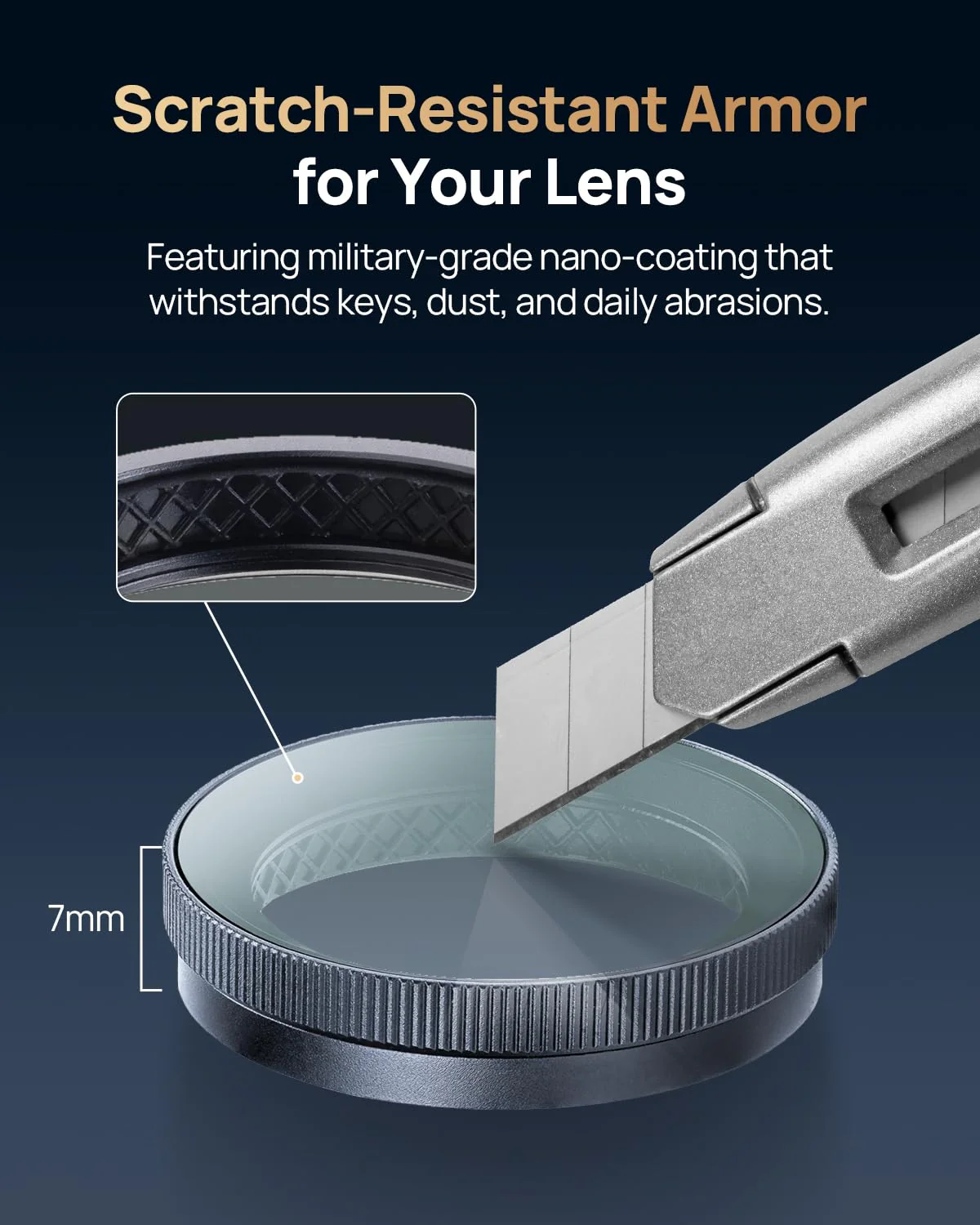 CPL Filter for 70mai T800&T800E Dash Cam, Anti-Glare Polarizing Lens with Snap-On Design, Scratch-Resistant & Enhance Clarity. - Image 6