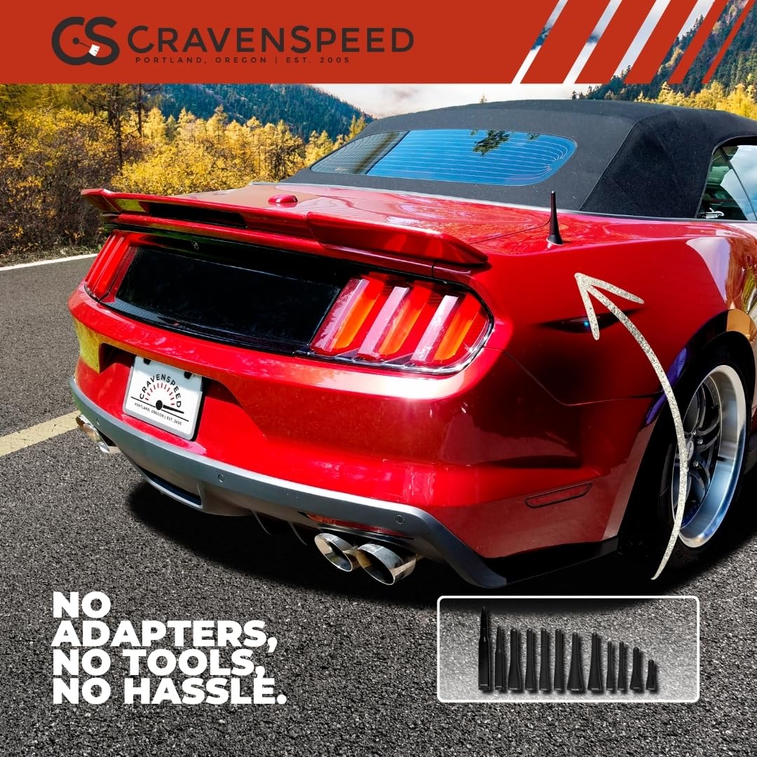 CravenSpeed Stubby Antenna Compatible with Ford F-150 2009-2024 | 3.2 Inches | Short Antenna Replacement | Made in The USA - Image 6