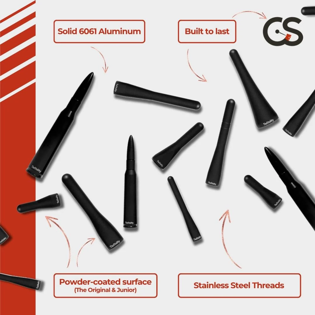 CravenSpeed Stubby Antenna Compatible with Ford Transit 2015-2025 | 3.8 Inches | Short Antenna Replacement | Made in The USA - Image 6