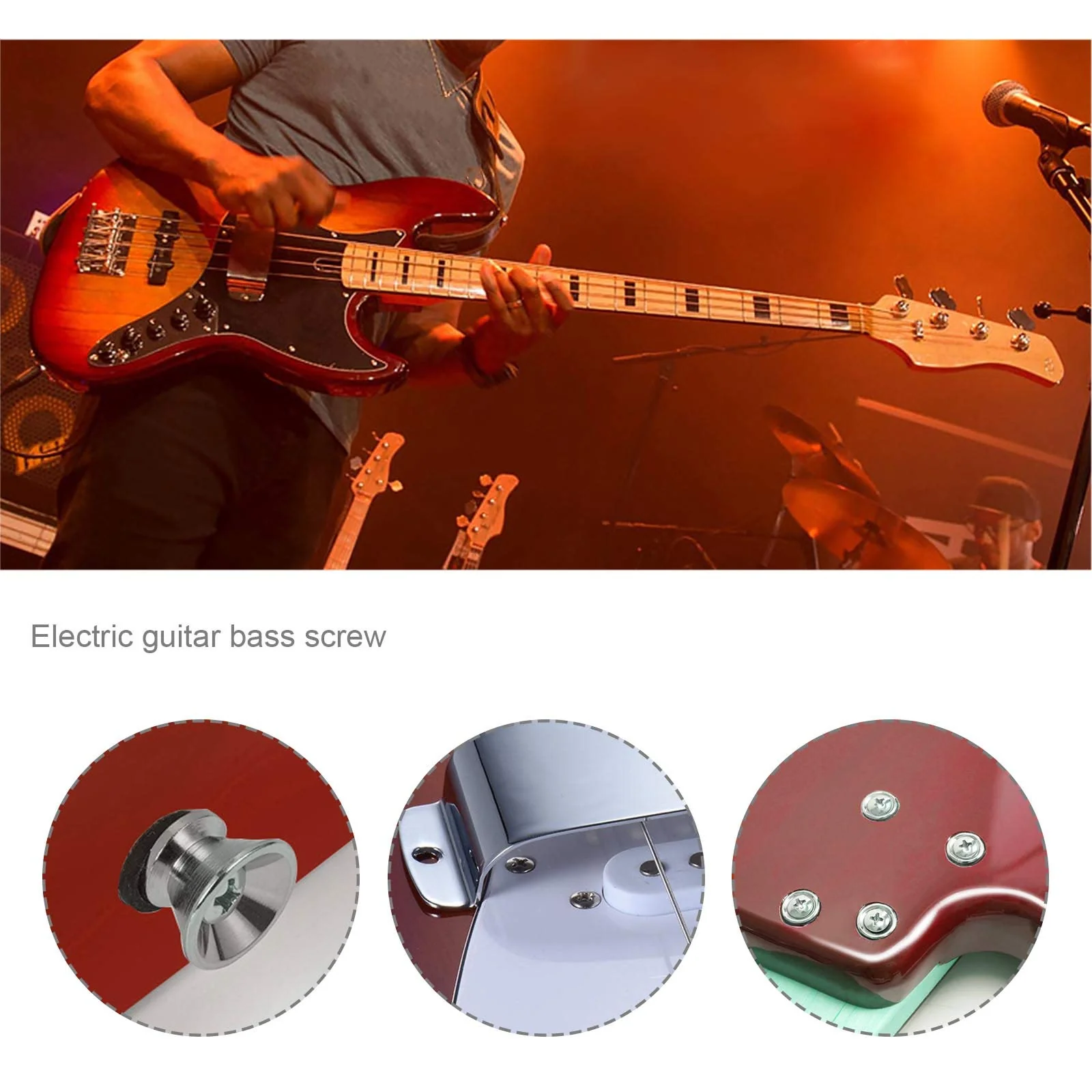 Create idea 149Pcs Guitar Screws Kit for Electric Guitar Bass Bridge Pickup Tuner Switch Neck Plate Pickguard with Storage Box 9 Types - Image 5