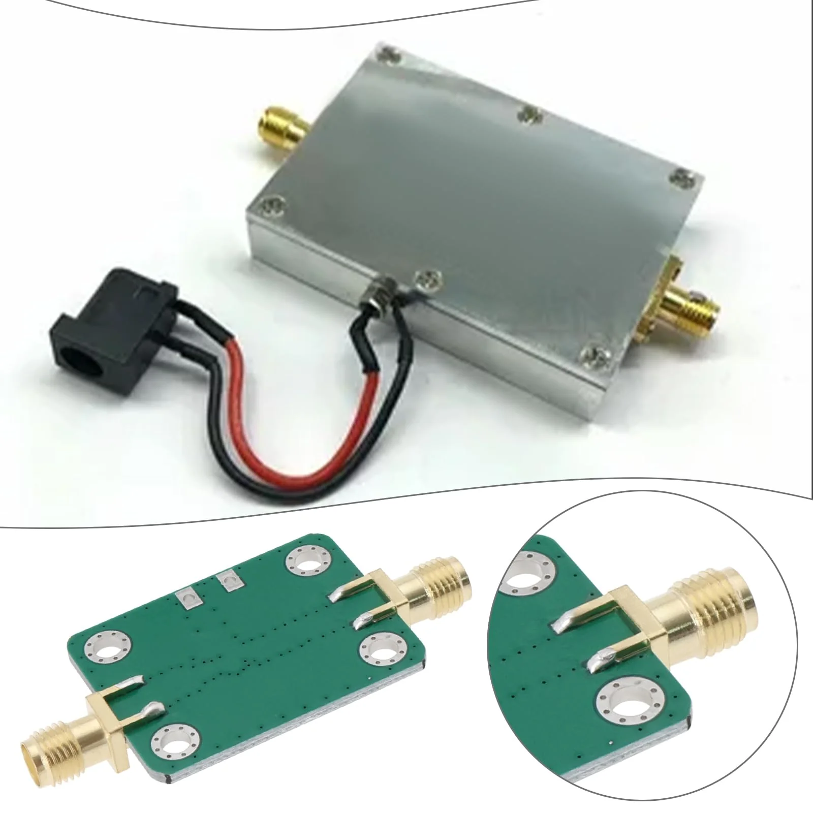 Create idea 2pcs RF Broadband Amplifier 9V-12V 30dB Low Noise LNA Broadband Module 0.1-2000MHz AMP Module for Shortwave FM Radio Remote Control Receiver - Image 3