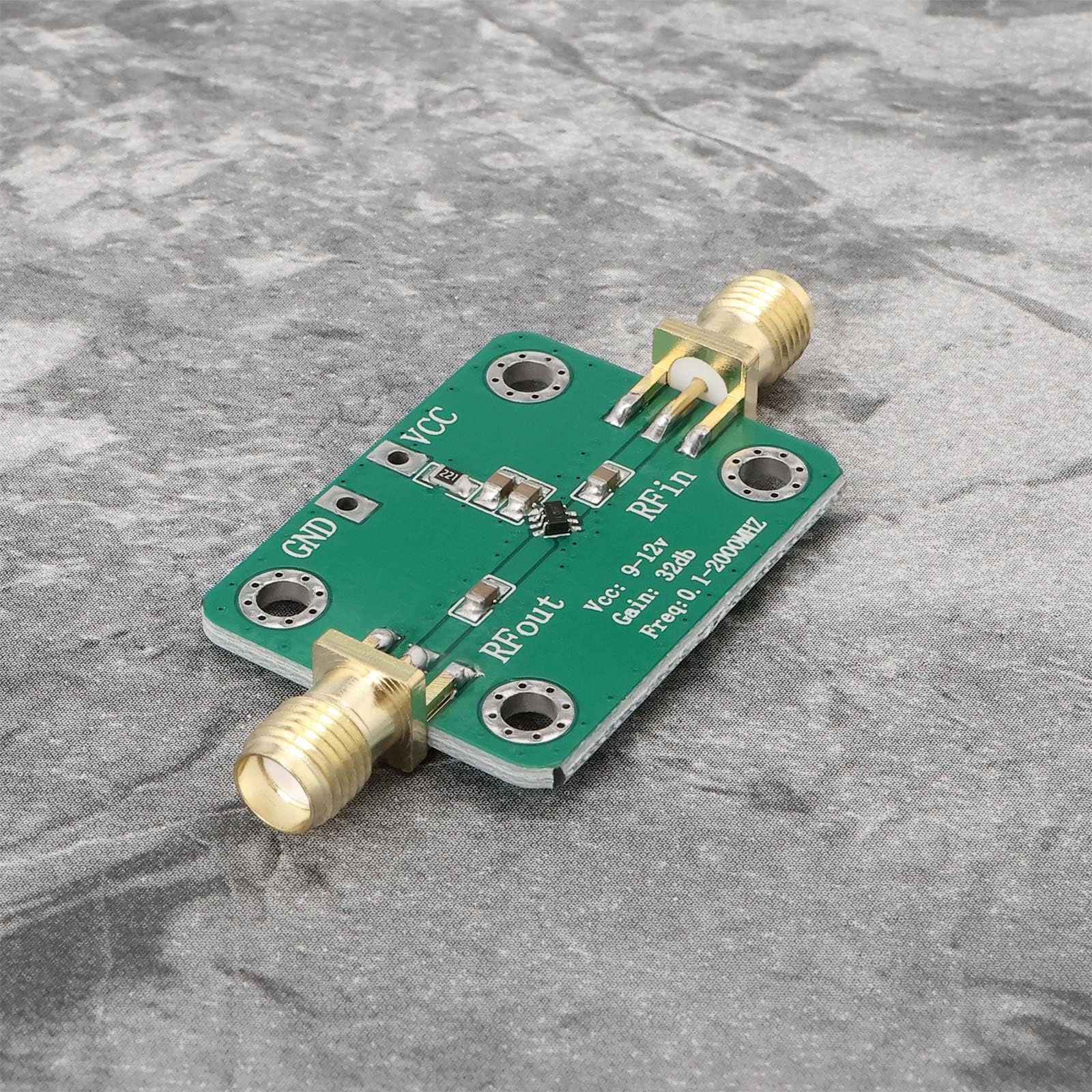 Create idea 2pcs RF Broadband Amplifier 9V-12V 30dB Low Noise LNA Broadband Module 0.1-2000MHz AMP Module for Shortwave FM Radio Remote Control Receiver - Image 6