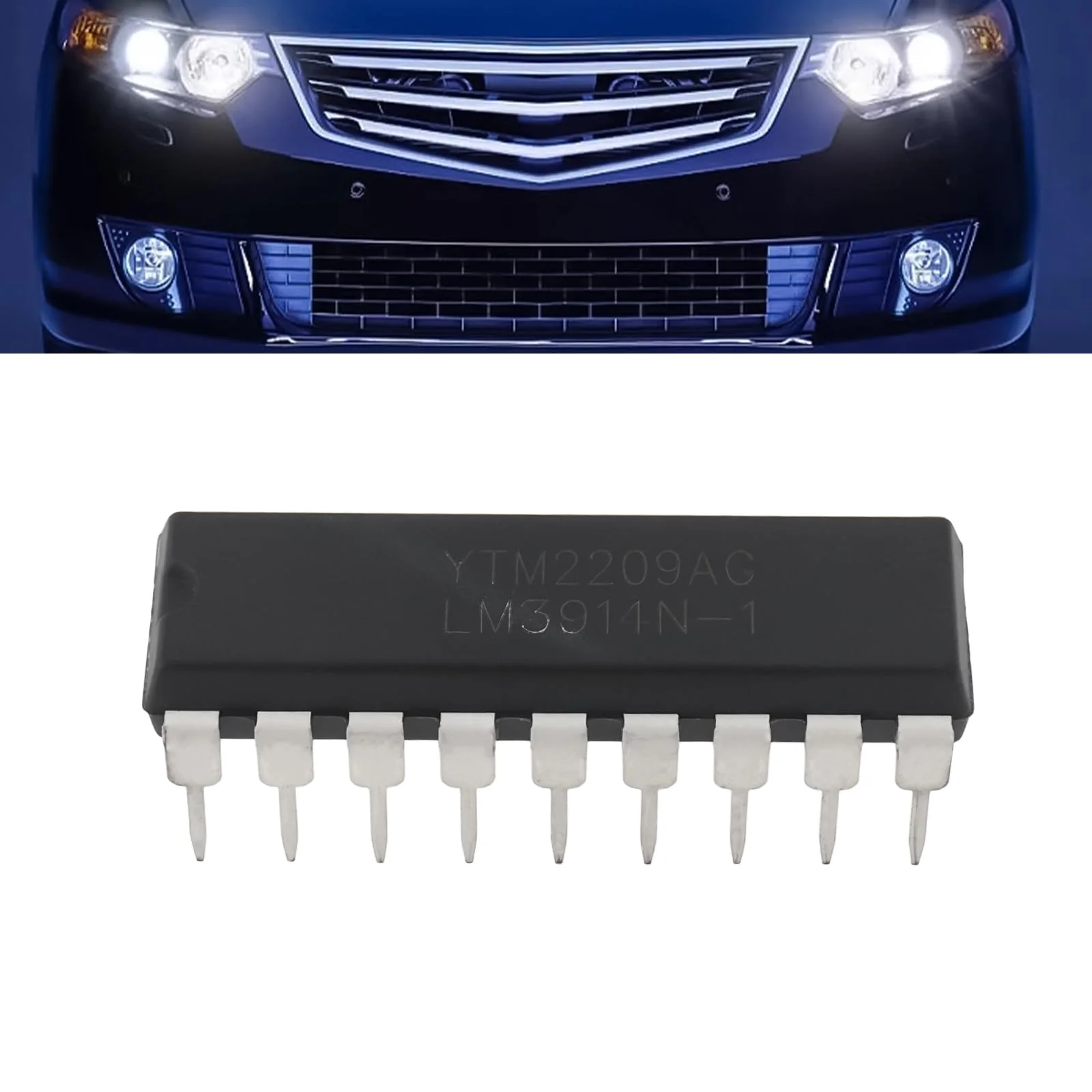 Create idea LM3914N-1 18-Pin LED Driver Display Driver for Lighting Lamp Pack of 10 - Image 2