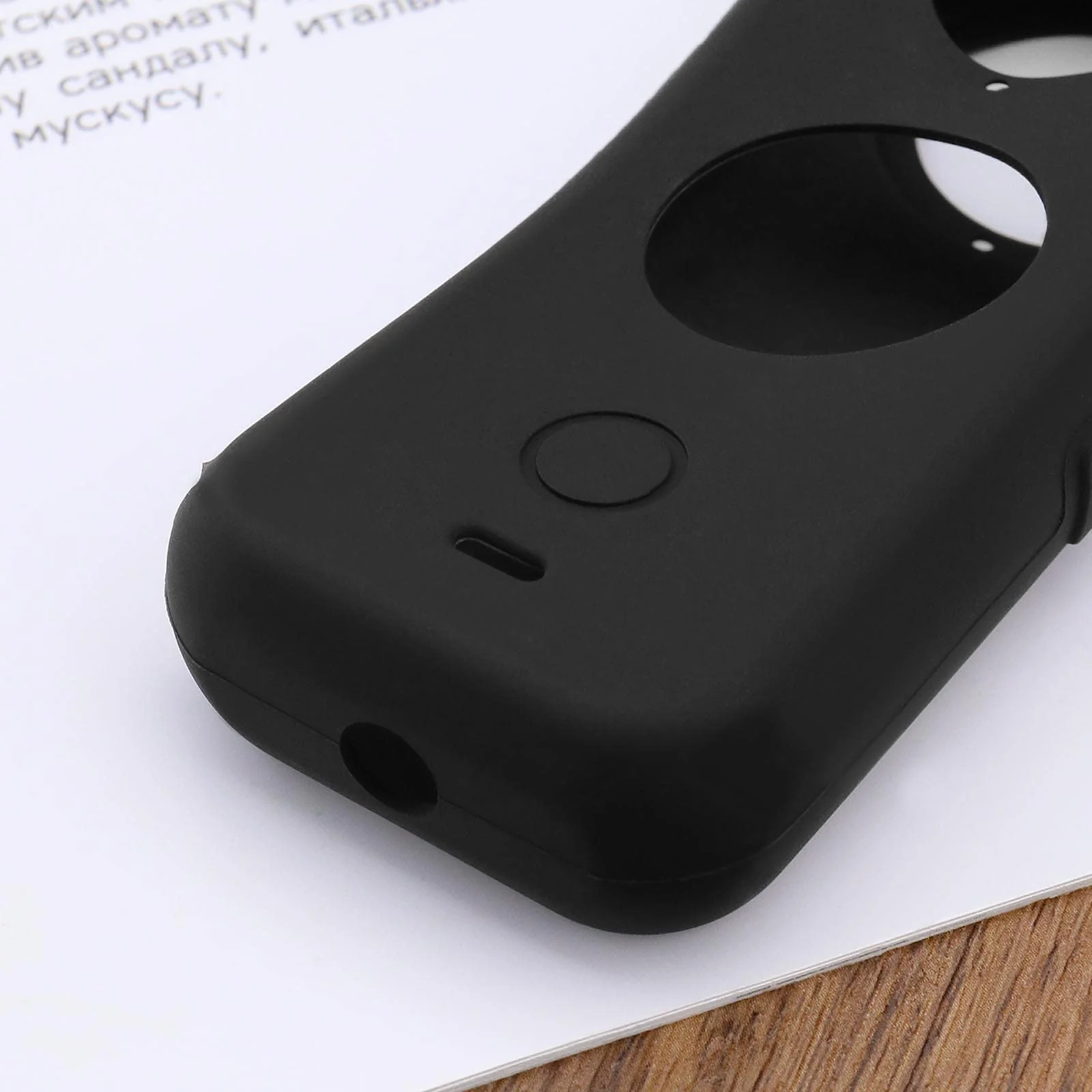 Create idea Set with 2Pcs Body Cover Protector Lens Cap Protector Replacement Compatible with Insta 360 ONE X2 Camera Silicone Camera Case Black - Image 5