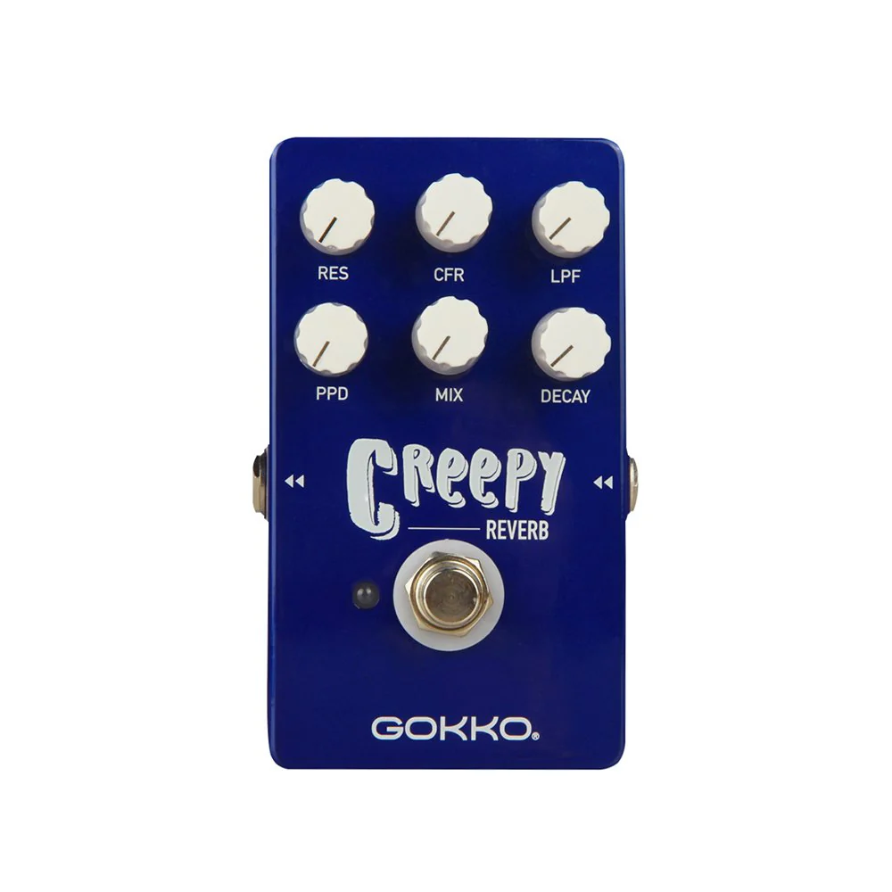CREEPY REVERB GK - 26 - Versatile Reverb Pedal with 6 - Control Tone Shaping - True Bypass & Durable Metal Enclosure