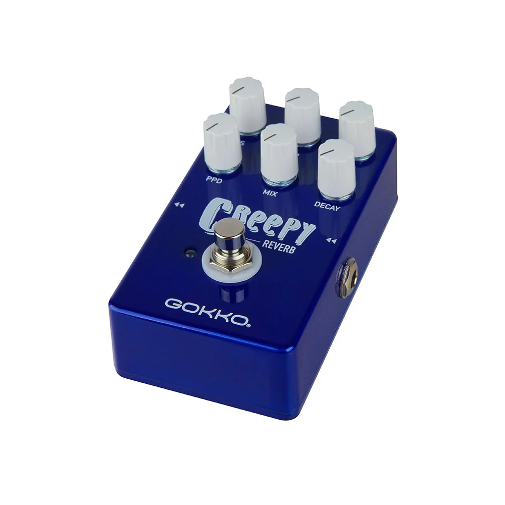 CREEPY REVERB GK - 26 - Versatile Reverb Pedal with 6 - Control Tone Shaping - True Bypass & Durable Metal Enclosure - Image 2