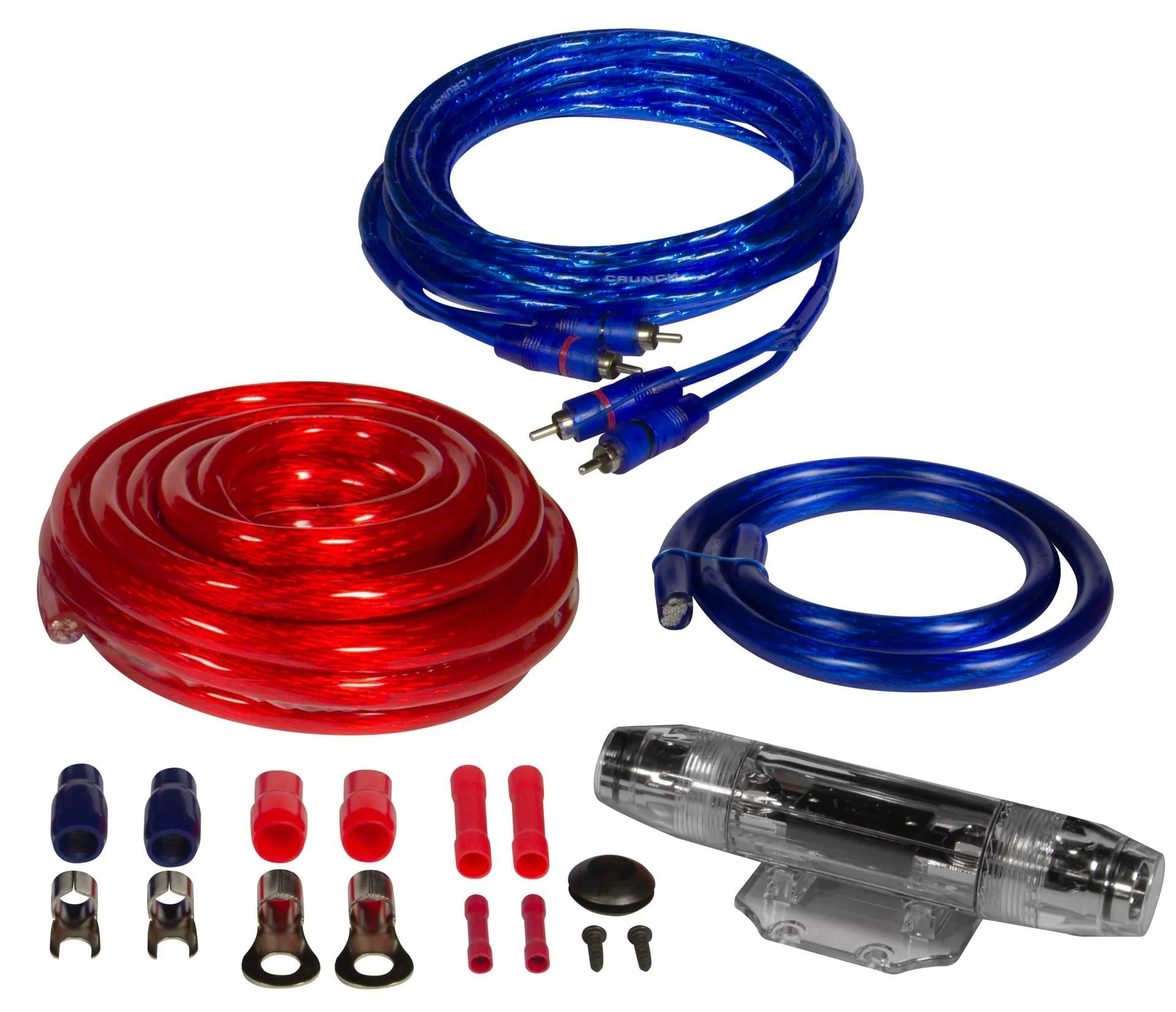 Crunch CRK35 | 35 mm² Amplifier Connection Set - Cable Set 5 m with RCA Cable