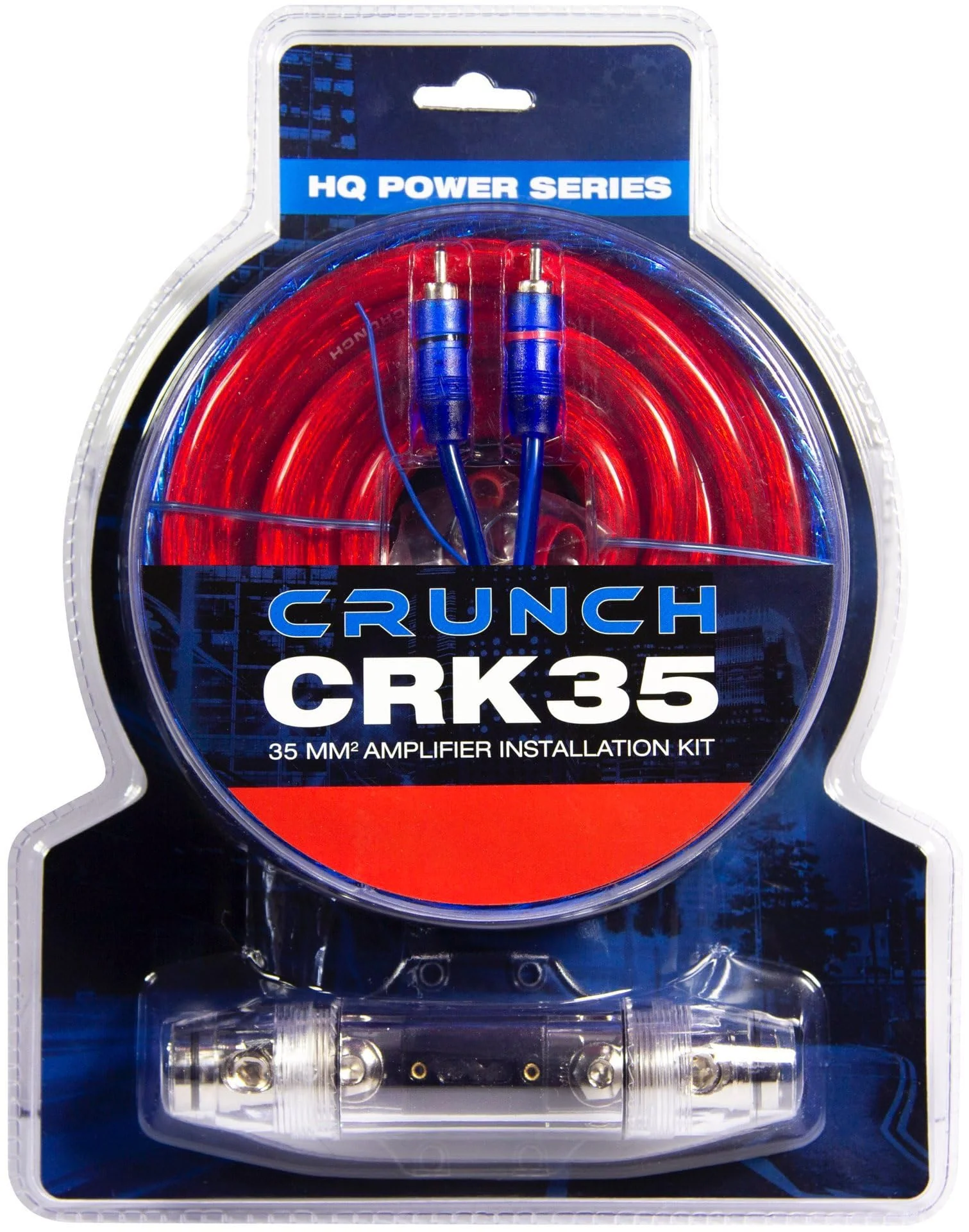 Crunch CRK35 | 35 mm² Amplifier Connection Set - Cable Set 5 m with RCA Cable - Image 2