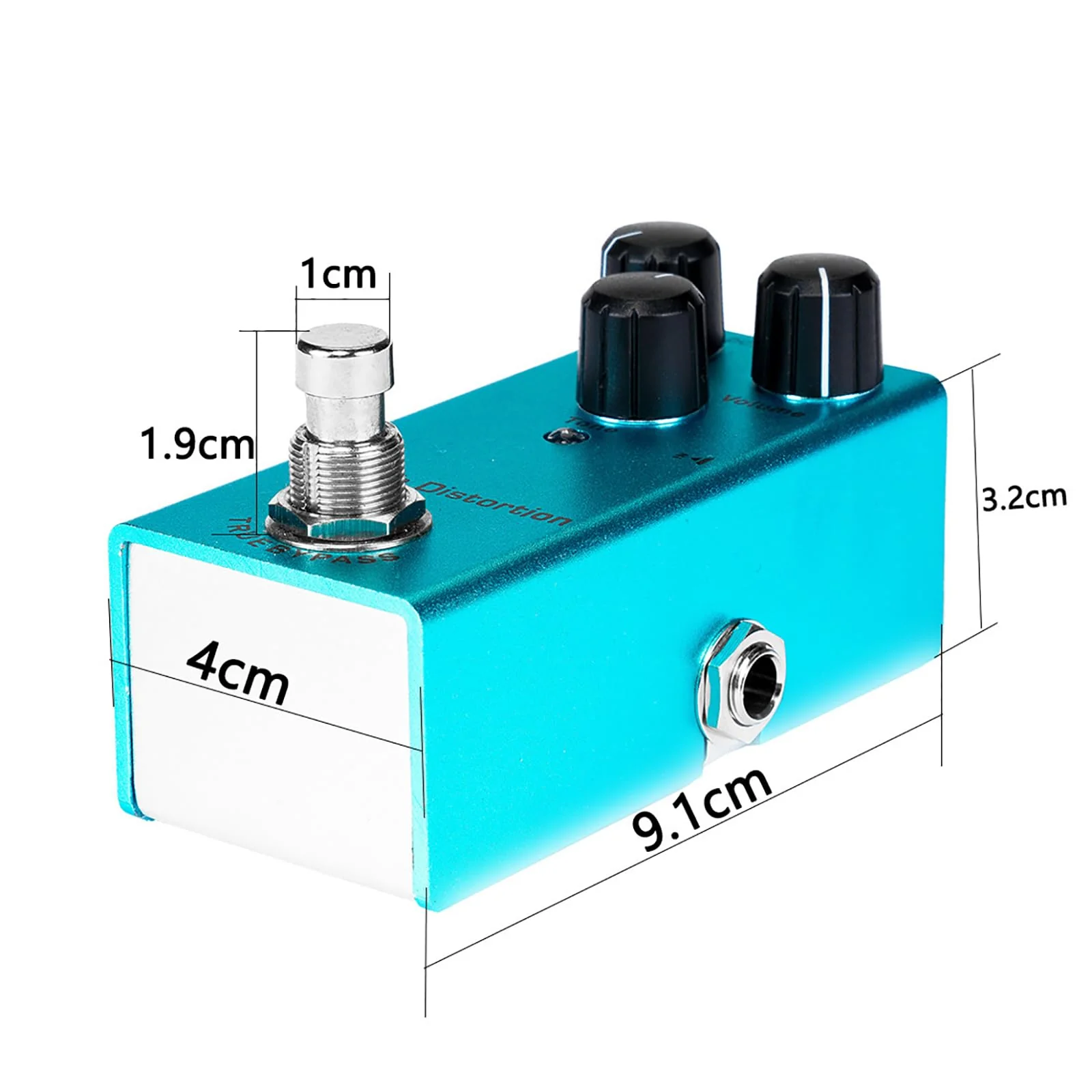 Crunch Distortion Guitar Pedal - High-Gain Tone, True Bypass, Noise Reduction, Aluminum Body, DC 9V for Electric Guitar - Image 8
