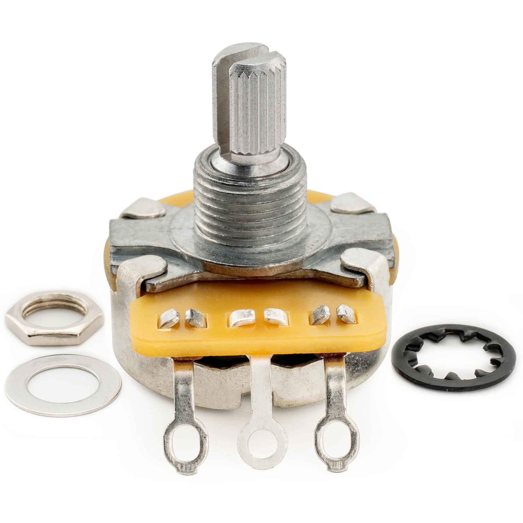 CTS 450 B250K Pots Short Split Shaft 1/4 Inch 10% Linear Taper Potentiometers for Electric Guitar Bass (Set of 4) B250K x 4 - Image 6