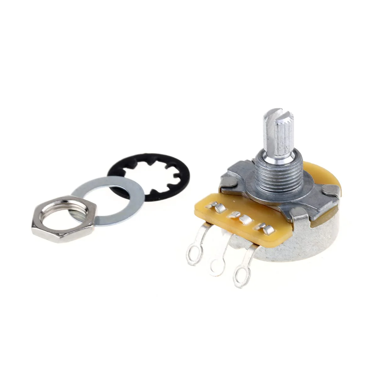 CTS 450 B500K Pots Standard Split Shaft 3/8 Inch 10% Linear Taper Potentiometers for Electric Guitar Bass (Set of 4) B500K x 4 - Image 4