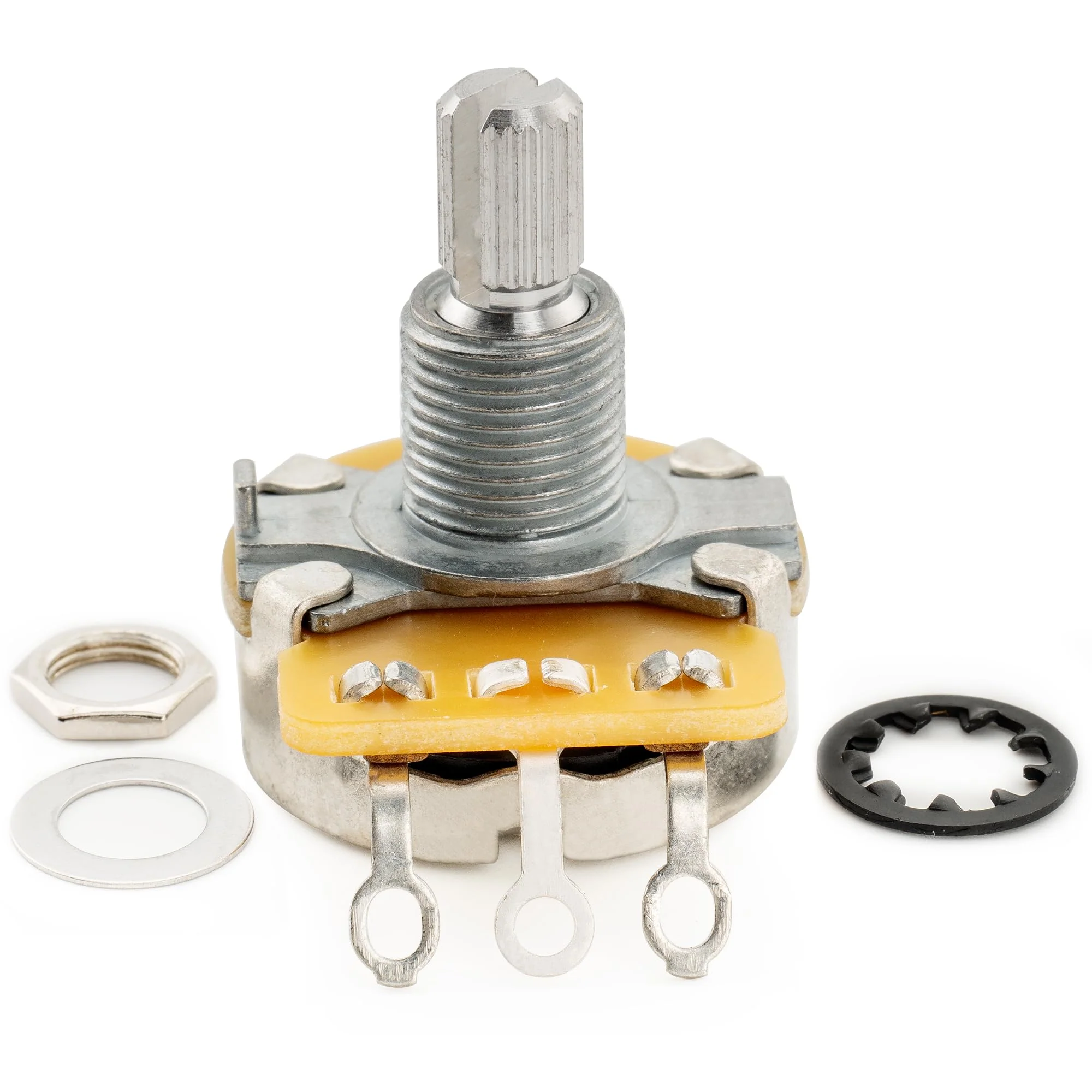 CTS 450 B500K Pots Standard Split Shaft 3/8 Inch 10% Linear Taper Potentiometers for Electric Guitar Bass (Set of 4) B500K x 4 - Image 7