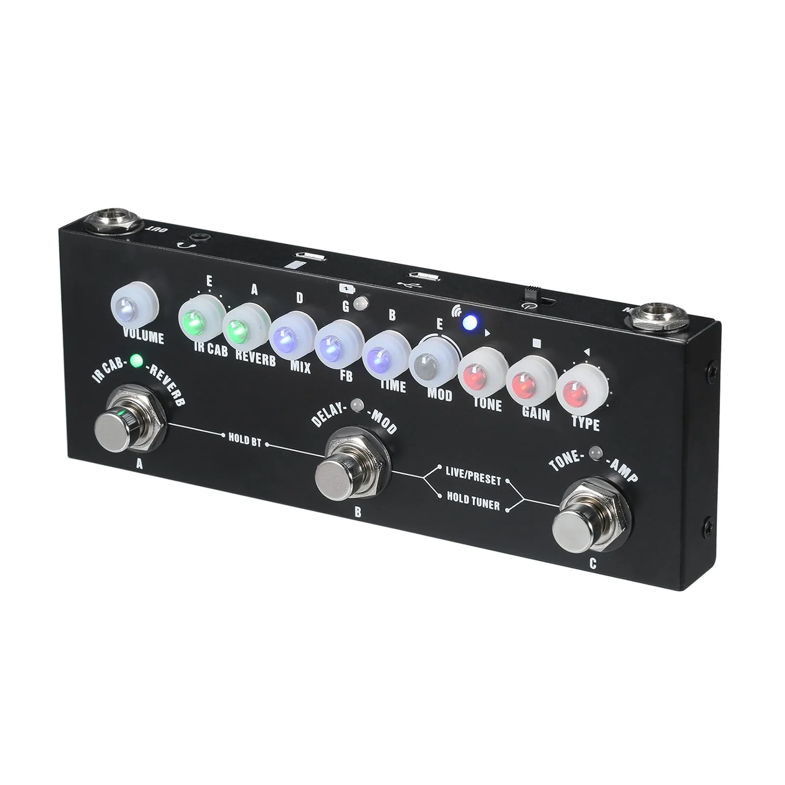 CUBE-BABY Guitar Multi-Effects Pedal with 8 IR Cabinet Simulations, Rechargeable Battery, and Precision Tuner - Image 9