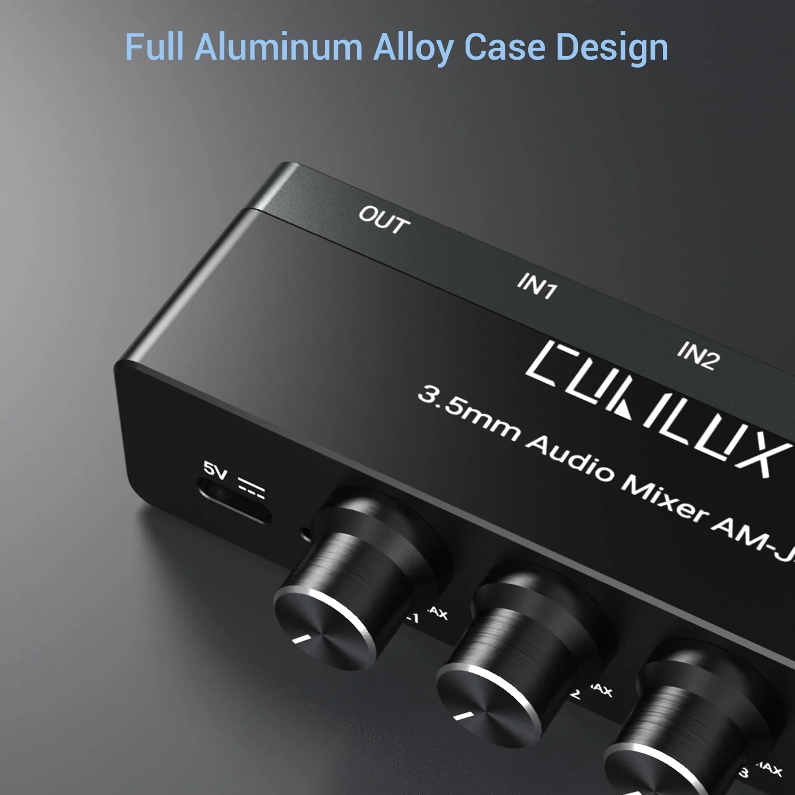 Cubilux 4-Channel 3.5mm Audio Mixer, Ultra-Low-Noise Mini Audio Mixer for Sub-Mixing, 1/8 TS/TRS Input, Stereo Switcher Suitable for Guitars, Bass, Keyboards - Image 6