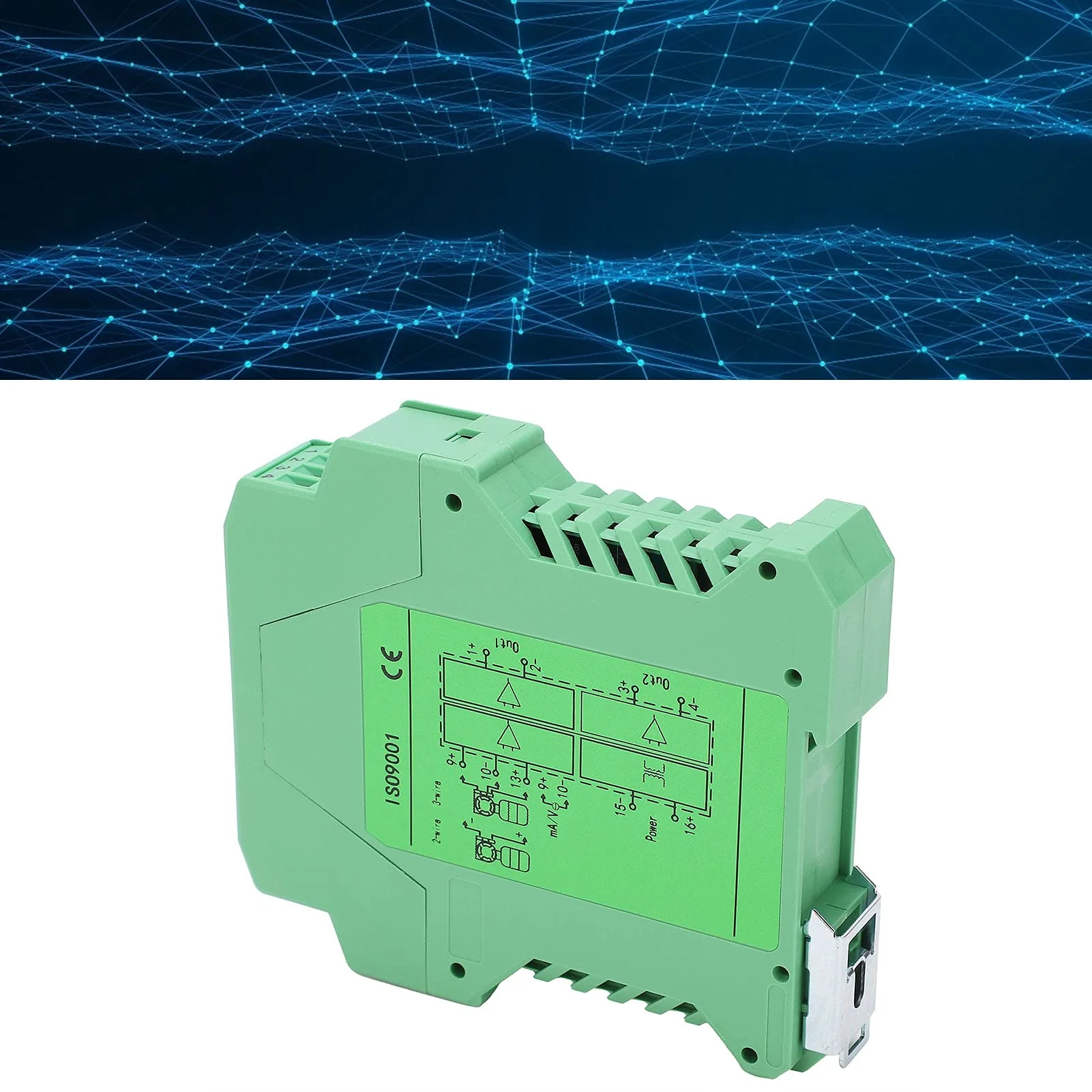 Current Signal Conditioner, 0-10V to 0-10V Highly Reliable Signal Isolator for 2- or 3-Wire Transmitter - Image 2