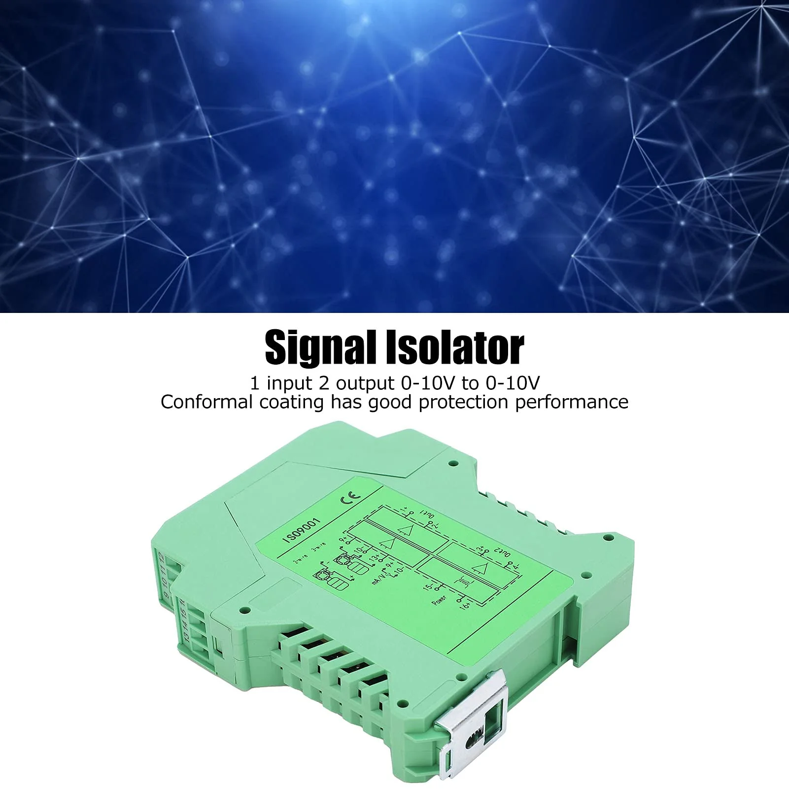 Current Signal Conditioner, 0-10V to 0-10V Highly Reliable Signal Isolator for 2- or 3-Wire Transmitter - Image 7