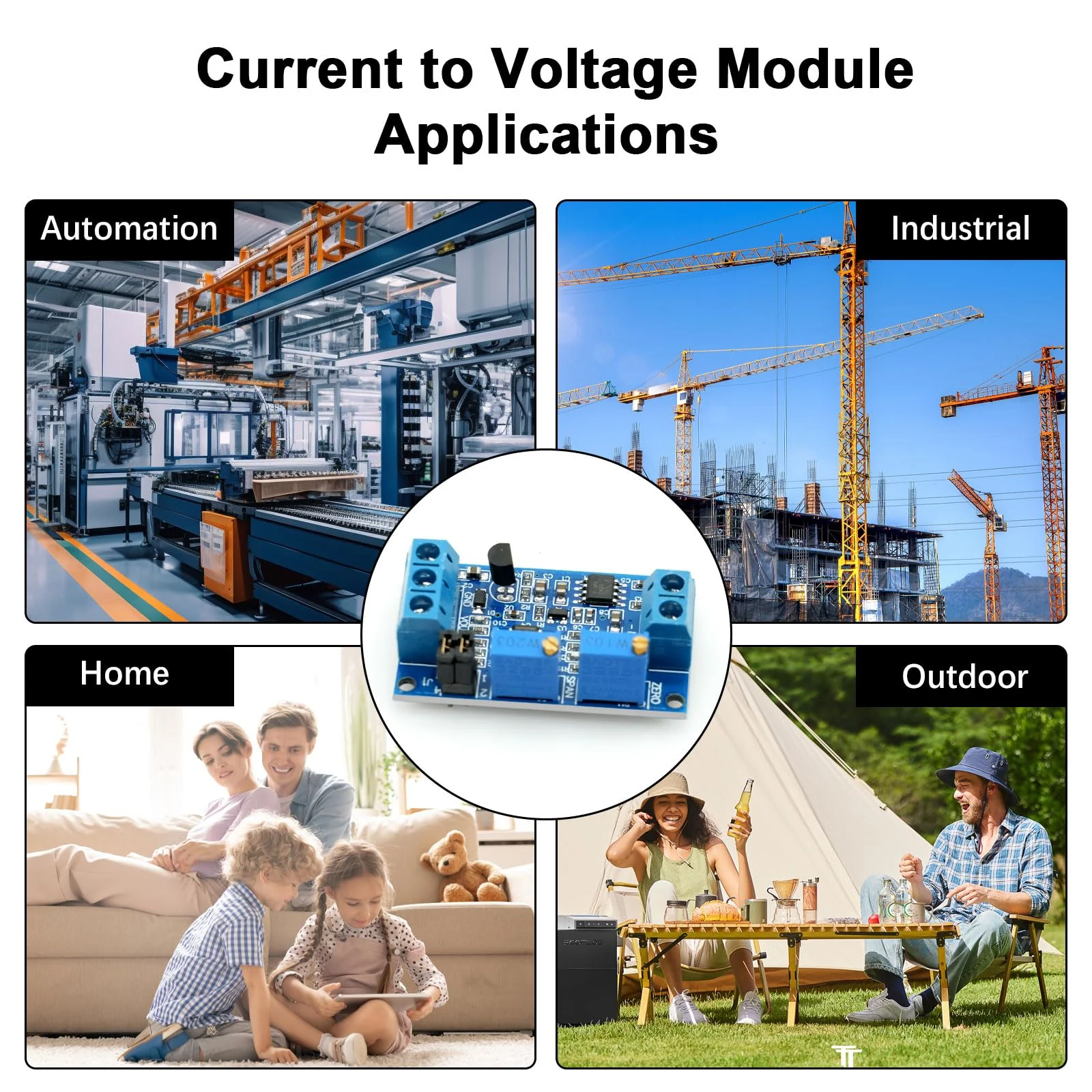 Current to Voltage Module AYWHP 2 Pieces Current Voltage Converter Module 0/4-20mA to 0-3.3V 5V 10V Current Transformer Signal Conversion Board - Image 7