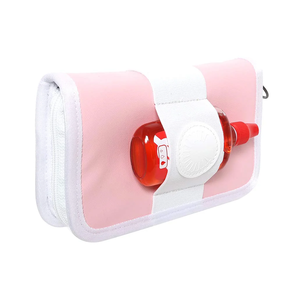 Curtis Mega Trumpet Mouthpiece Pouch - Coated Nylon with Zipper, 7 Piece (Pink) - Image 3
