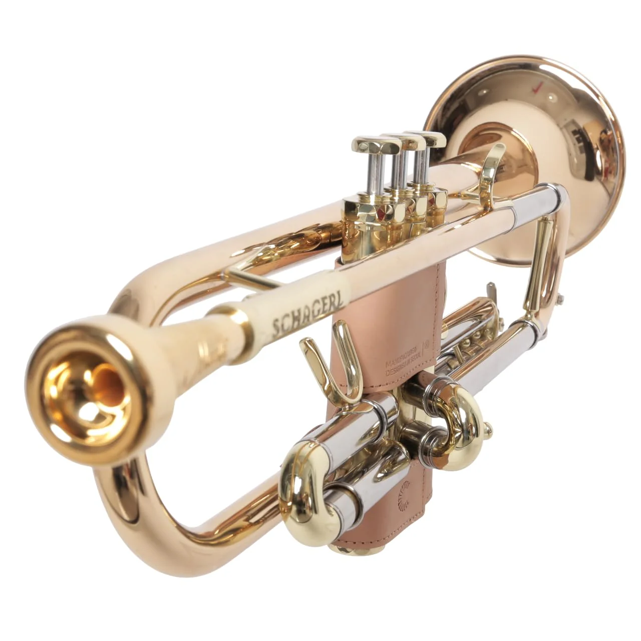 Curtis Trumpet Valve Guard HGT5 Natural Beige - Genuine Leather, Slim design (Natural Beige) - Image 4