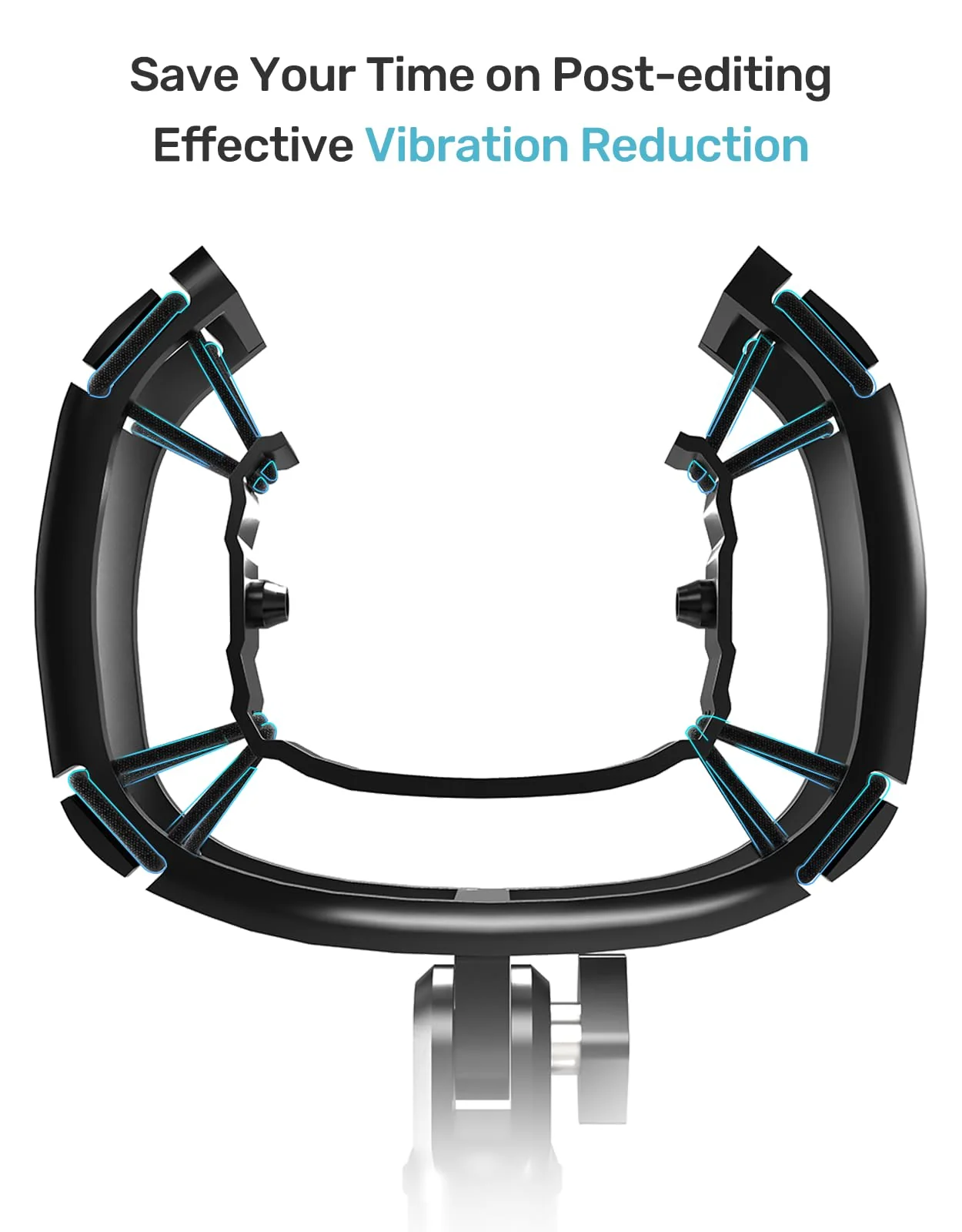 Custom Built for Blue Nano Microphone Shock Mount with Pop Filter, Anti-Vibration Suspension Elastic Shock Mount Holder Clip Mic Mount Stand with 3/8" or 1/4" Screw Adapter Compatible with Nano - Image 3