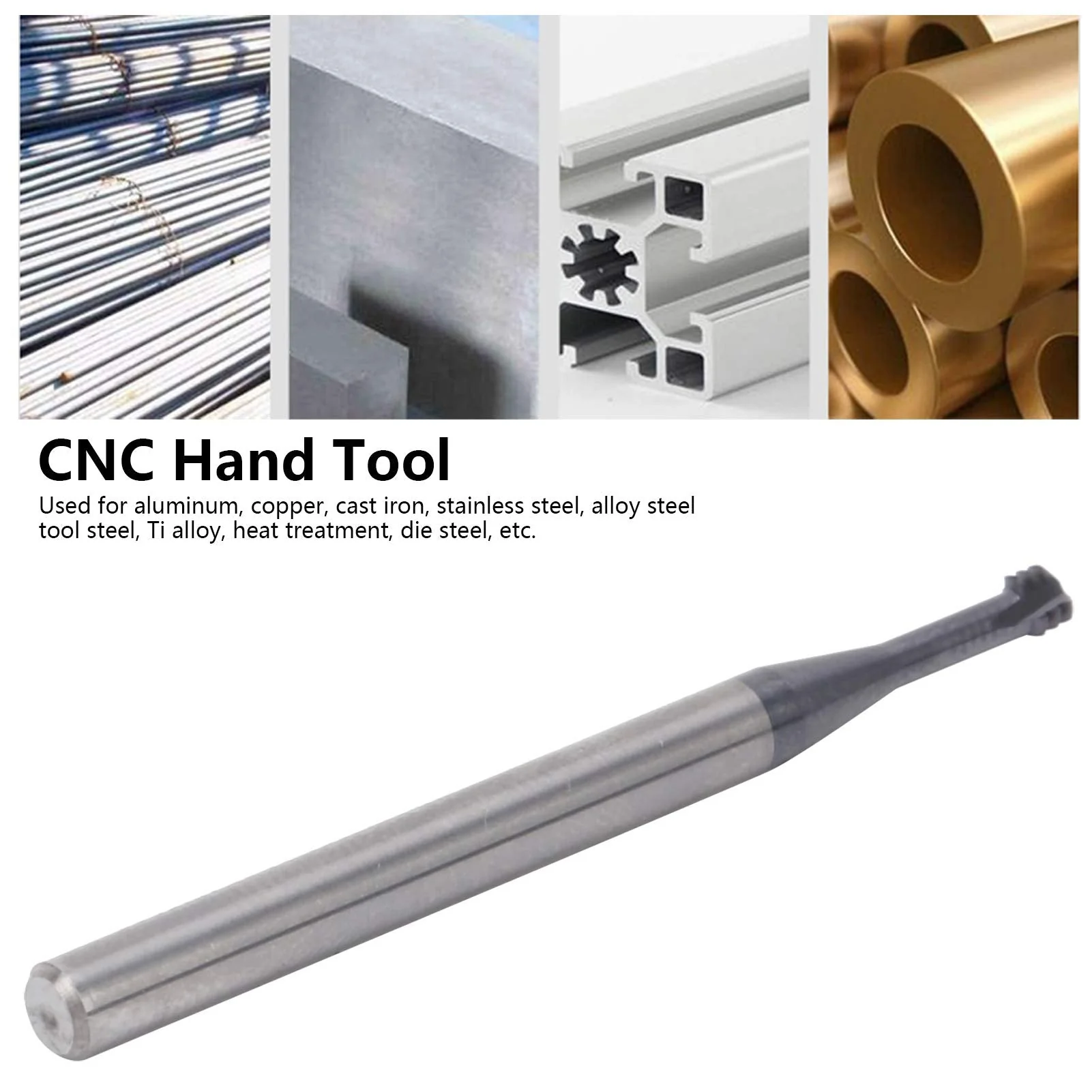 Cutting Cutter, 3-Tooth Metric 60° Tungsten Steel Thread Cutter, M4 x 0.7 x D4 x 50, Can Be Used for Aluminium, Copper, Stainless Steel, Alloy Steel - Image 4
