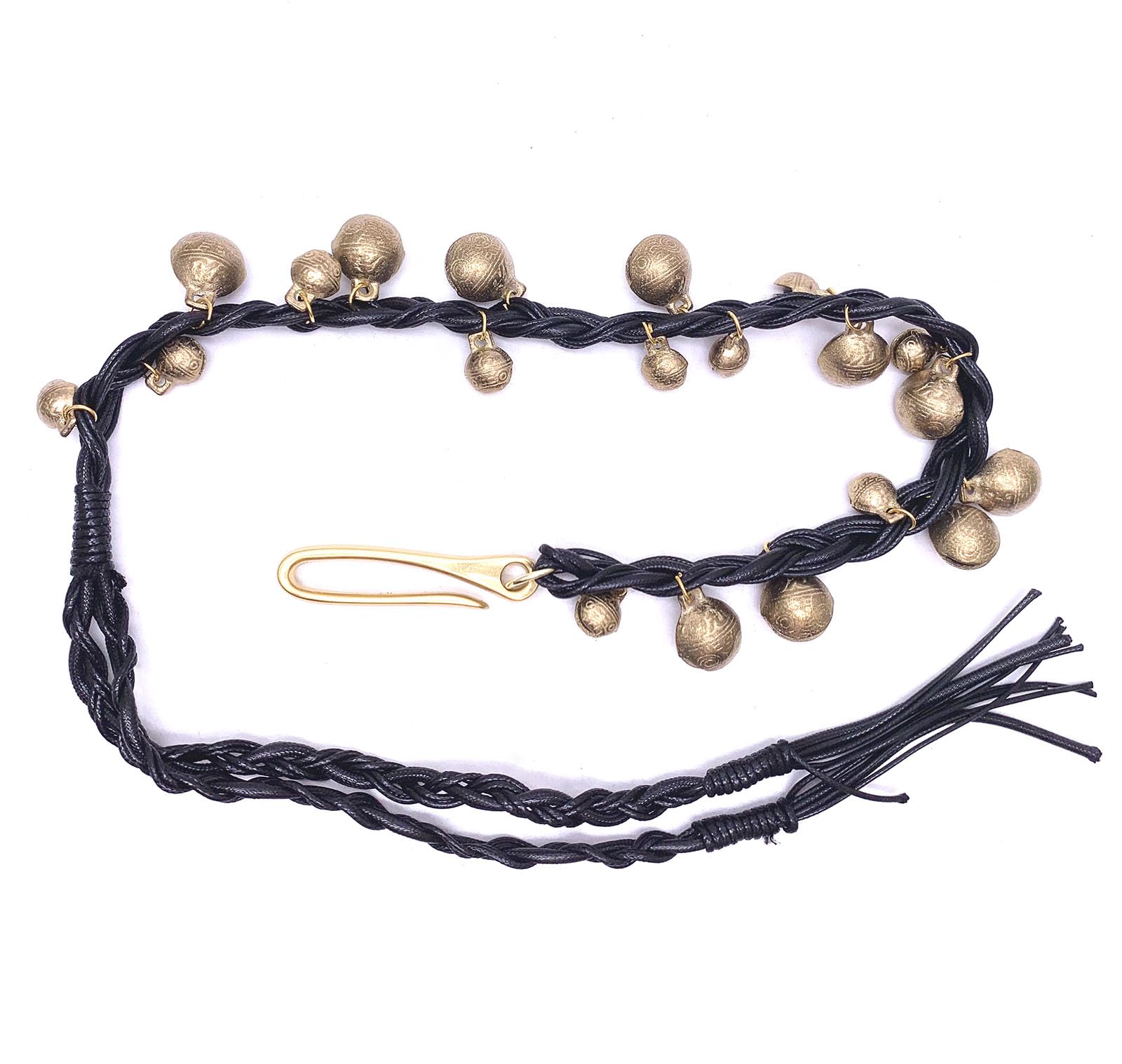 Cymbal Bells Jingle Tambourine Jingle Effect for Hi-hat Crashes Rides and Stacks Brass Bells Vintage Bells and Durable Braided Rope - Image 2