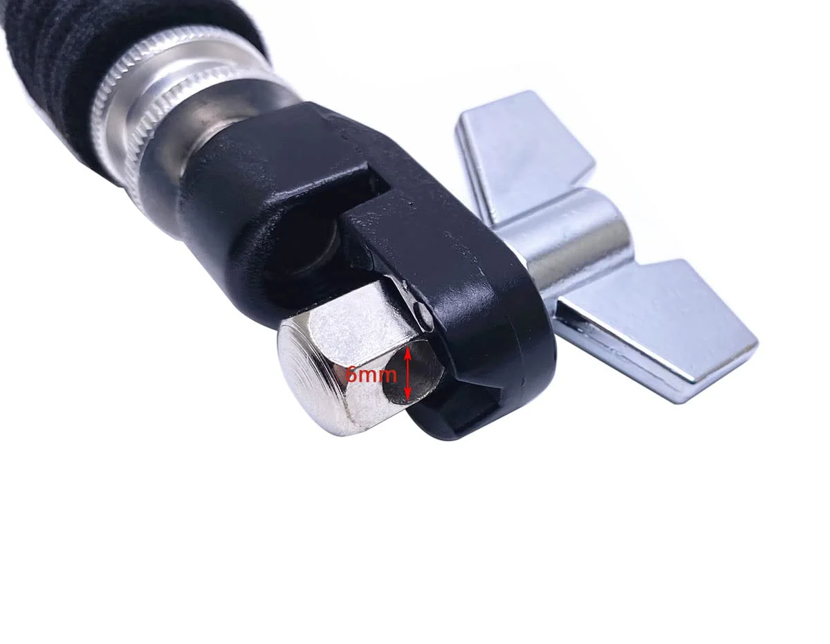 Cymbal Quick Release Nut & Hi Hat Clutch for Cymbal Jazz Drum Parts Accessories 4 Packs (Black) Black - Image 3