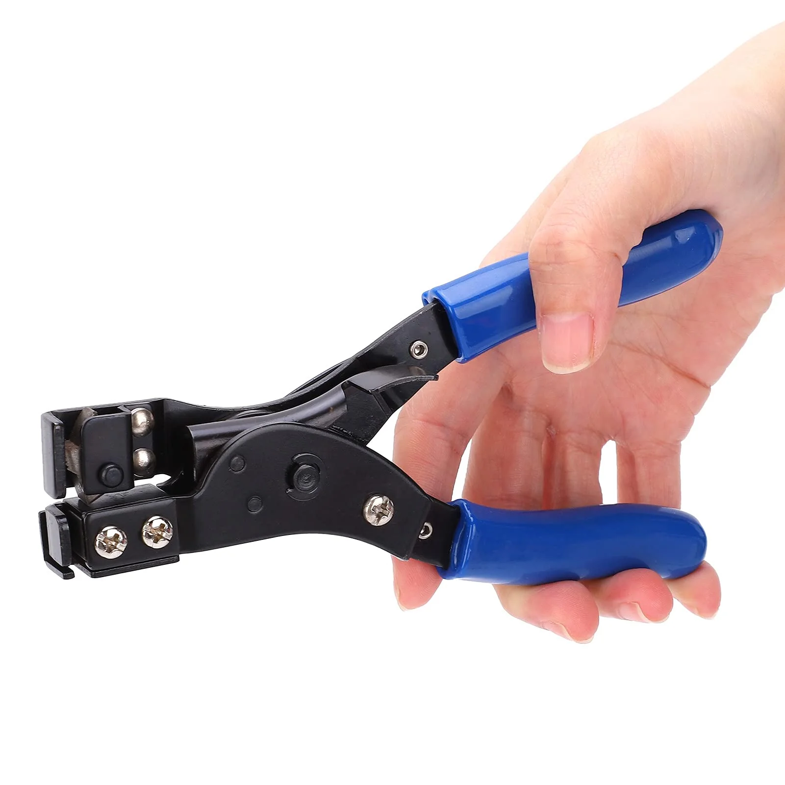 CYSFETENA HT-2081 Carbon Steel Cable Tie Pliers, Stainless Steel Cable Tie Pliers with Ergonomic Handle, 2-in-1 Cable Tie and Cutting Tool for 2.4-9 mm Cable Ties - Image 2
