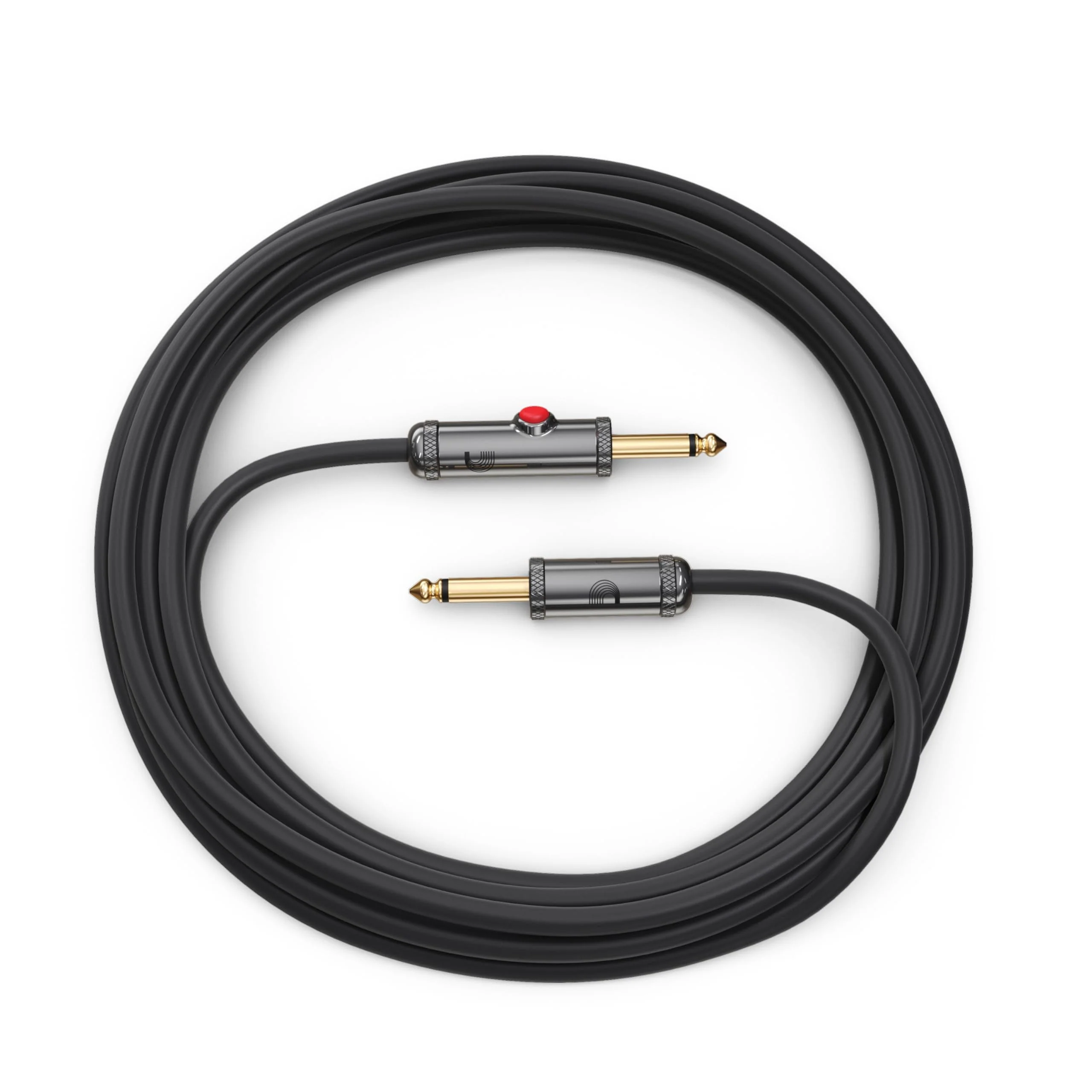 D’Addario 15' Circuit Breaker Instrument Cable with Latching Cut-Off Switch, Straight Plug, by D'Addario, 1/4", (PW-AGL-15) 15 feet - Image 3