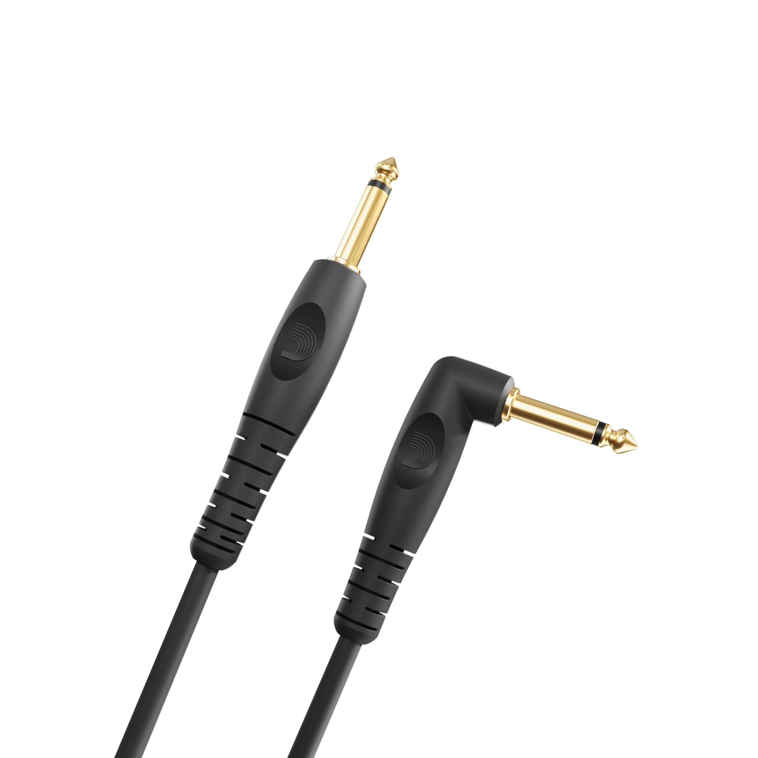 D’Addario Accessories Custom Series Guitar Cables - Instrument Cable with ¼ Inch Ends - High Performance Guitar Cord - For Guitars, Bass, Keyboards - Mono - Right Angle, 20 feet - Image 2