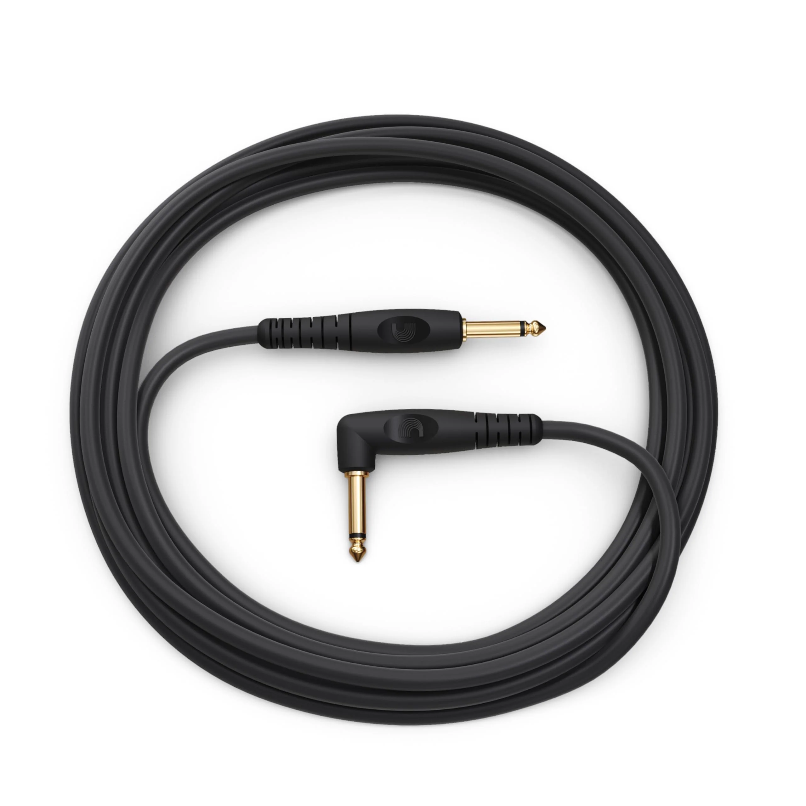 D’Addario Accessories Custom Series Guitar Cables - Instrument Cable with ¼ Inch Ends - High Performance Guitar Cord - For Guitars, Bass, Keyboards - Mono - Right Angle, 20 feet - Image 3