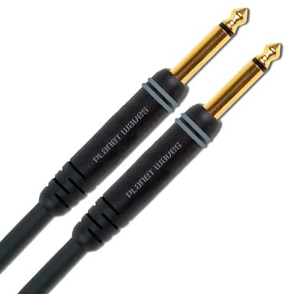D’Addario Cable, Black, 2 Feet (PW-PC-02) Straight End - Image 2