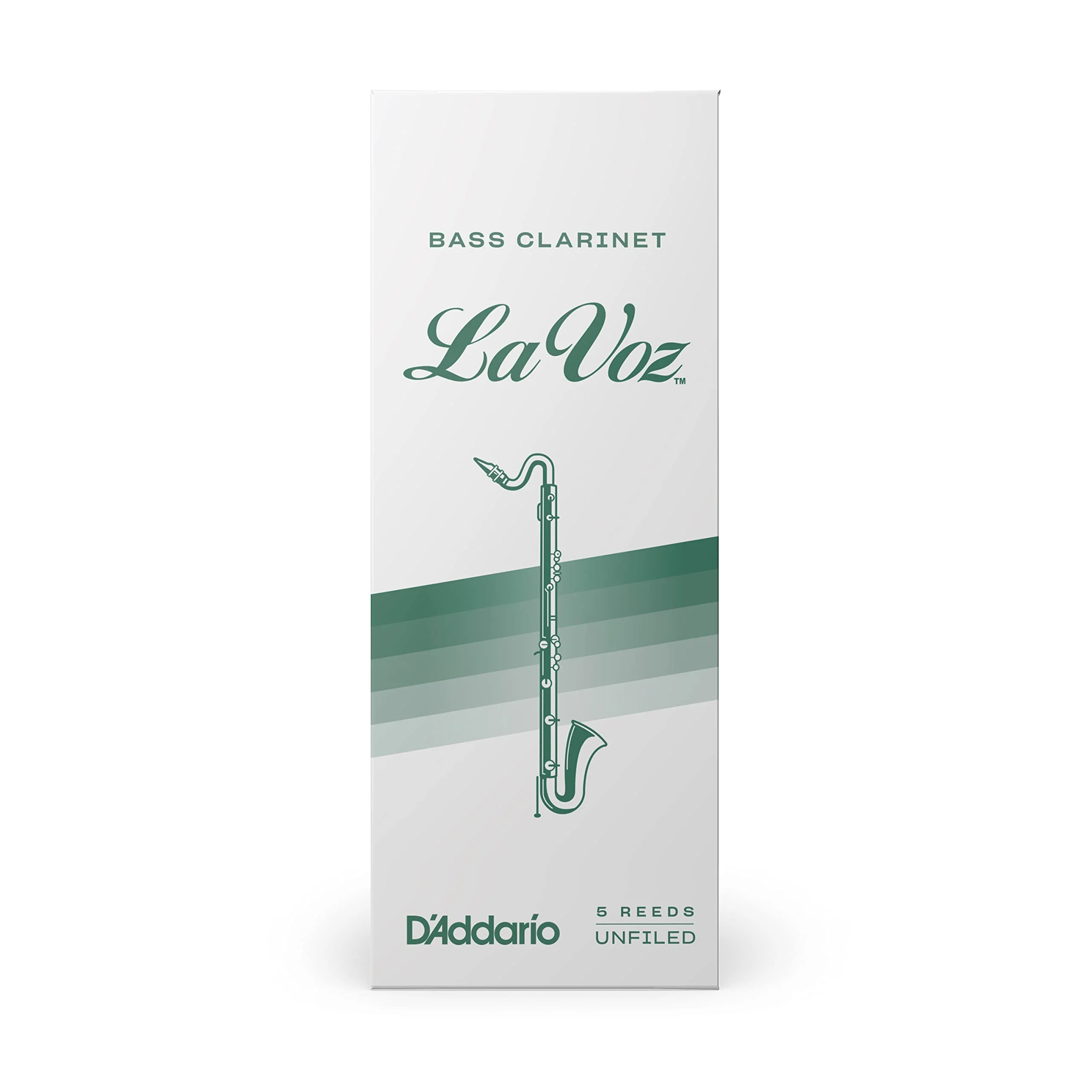 D’Addario Woodwinds La Voz Bass Clarinet Reeds, Strength Medium, 5 Pack 5-Pack - Image 2