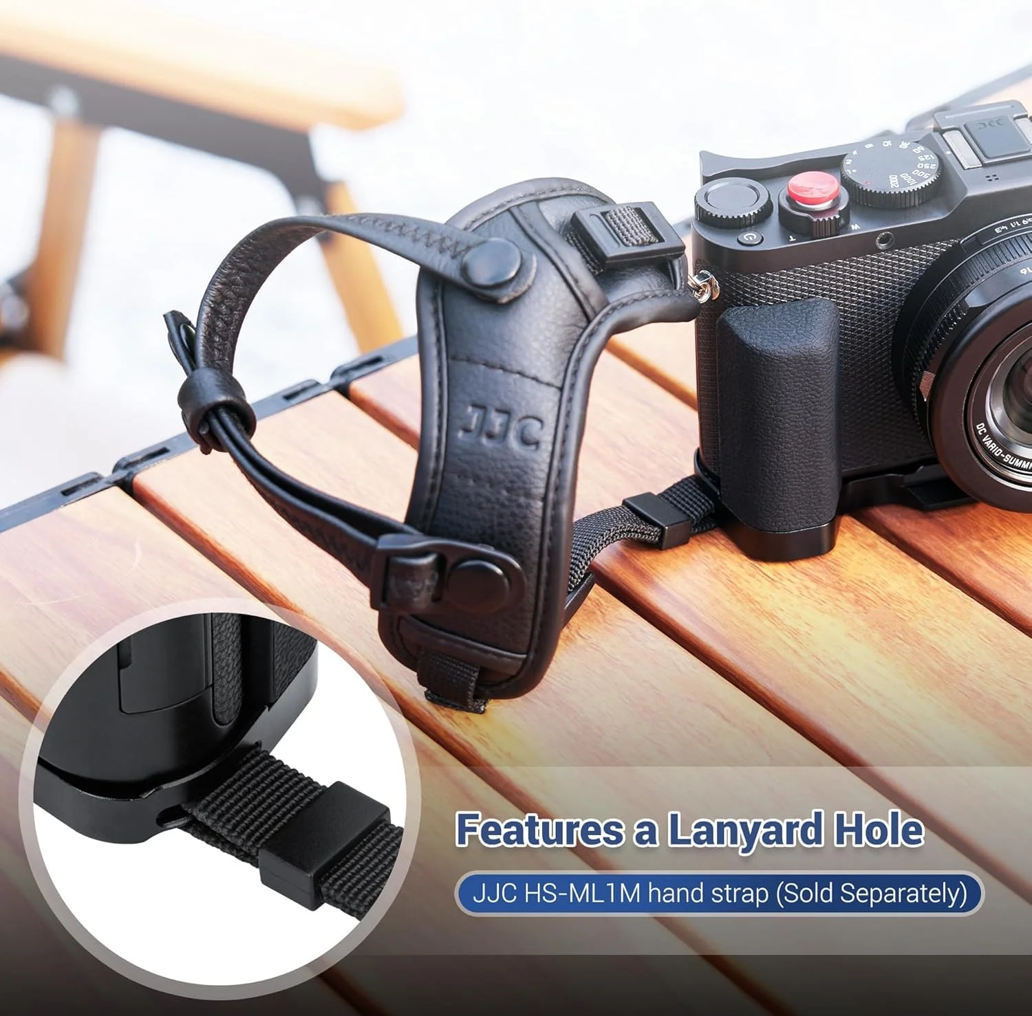 D-LUX8 Handgrip, L-Shape Bracket Handle for Leica D-LUX8 D-LUX 8 Camera, with Built-in Arca Quick Release Plate & Battery Compartment Opening, DLUX8 Hand Grip Holder Anti-Slip Microfiber Pads Design - Image 5