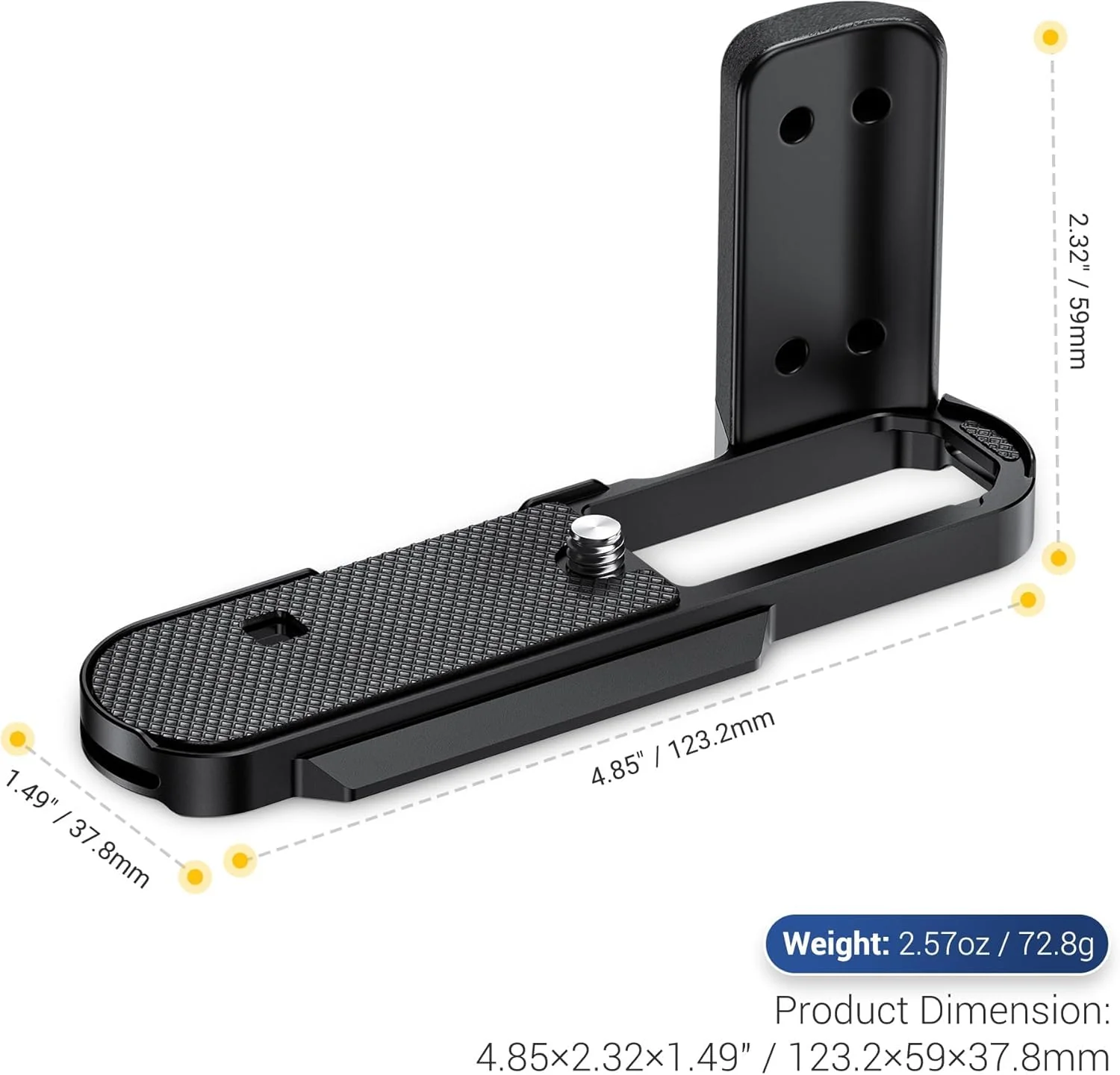 D-LUX8 Handgrip, L-Shape Bracket Handle for Leica D-LUX8 D-LUX 8 Camera, with Built-in Arca Quick Release Plate & Battery Compartment Opening, DLUX8 Hand Grip Holder Anti-Slip Microfiber Pads Design - Image 9