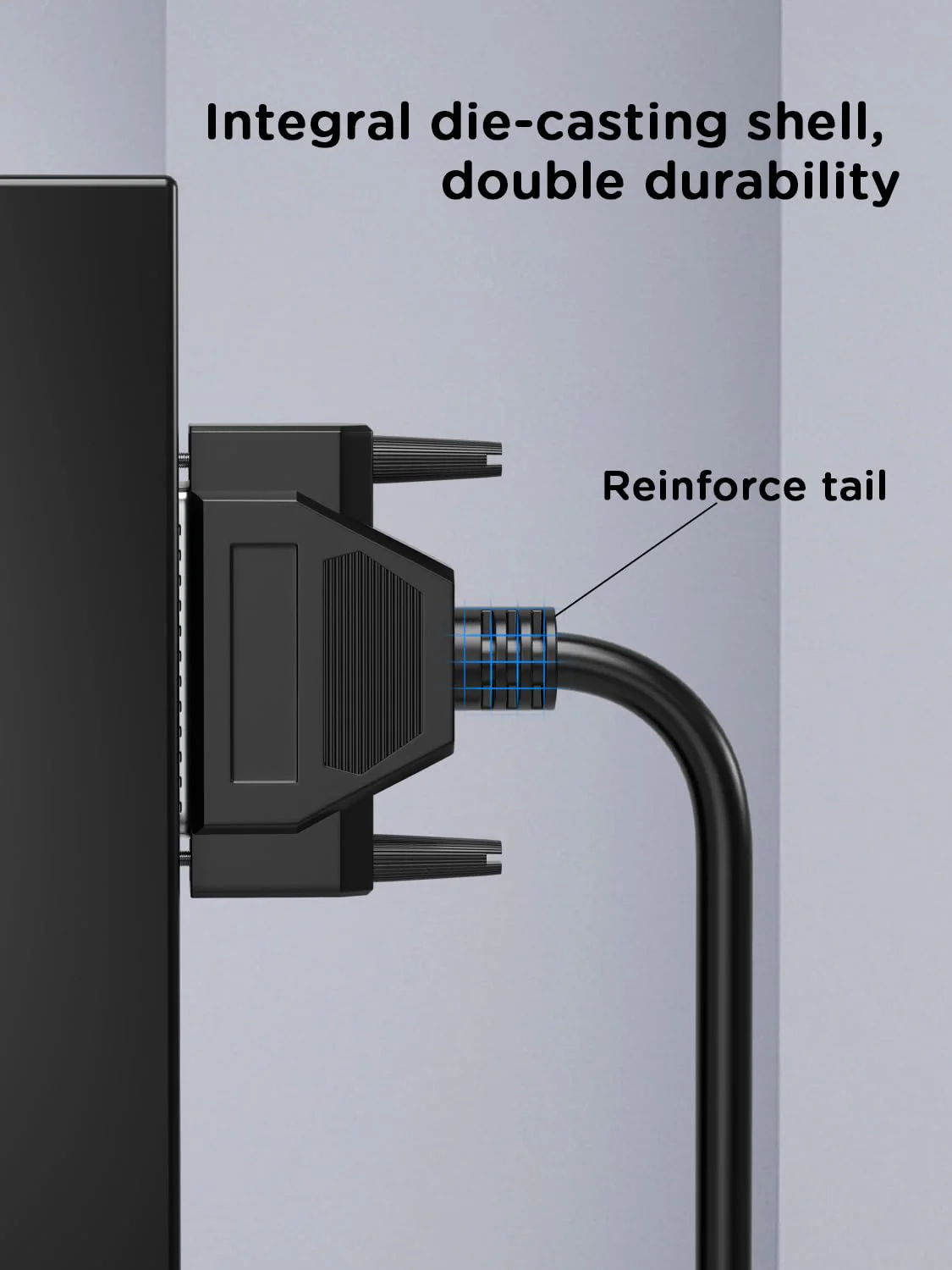 D-Sub 37 Pin Cable Shielded, DB37 Male to Female Cable 5FT, 37Pin DB37 Extension Cable- Black 5' - Image 6